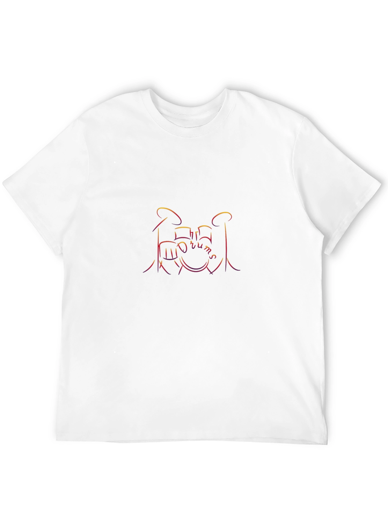 Drum Kit Graphic Black T-Shirt