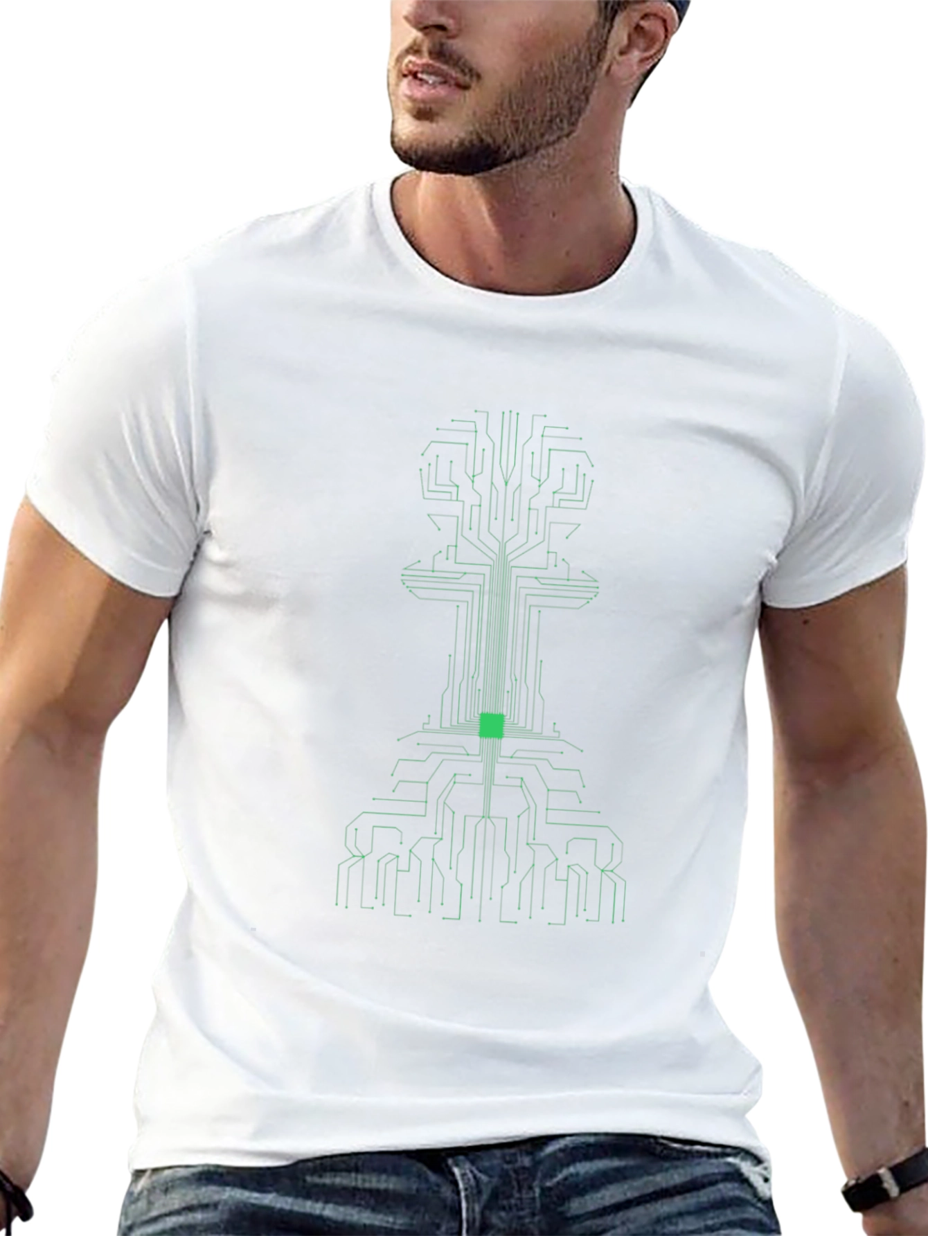 Tech Pawn Graphic Tee - Black Short Sleeve