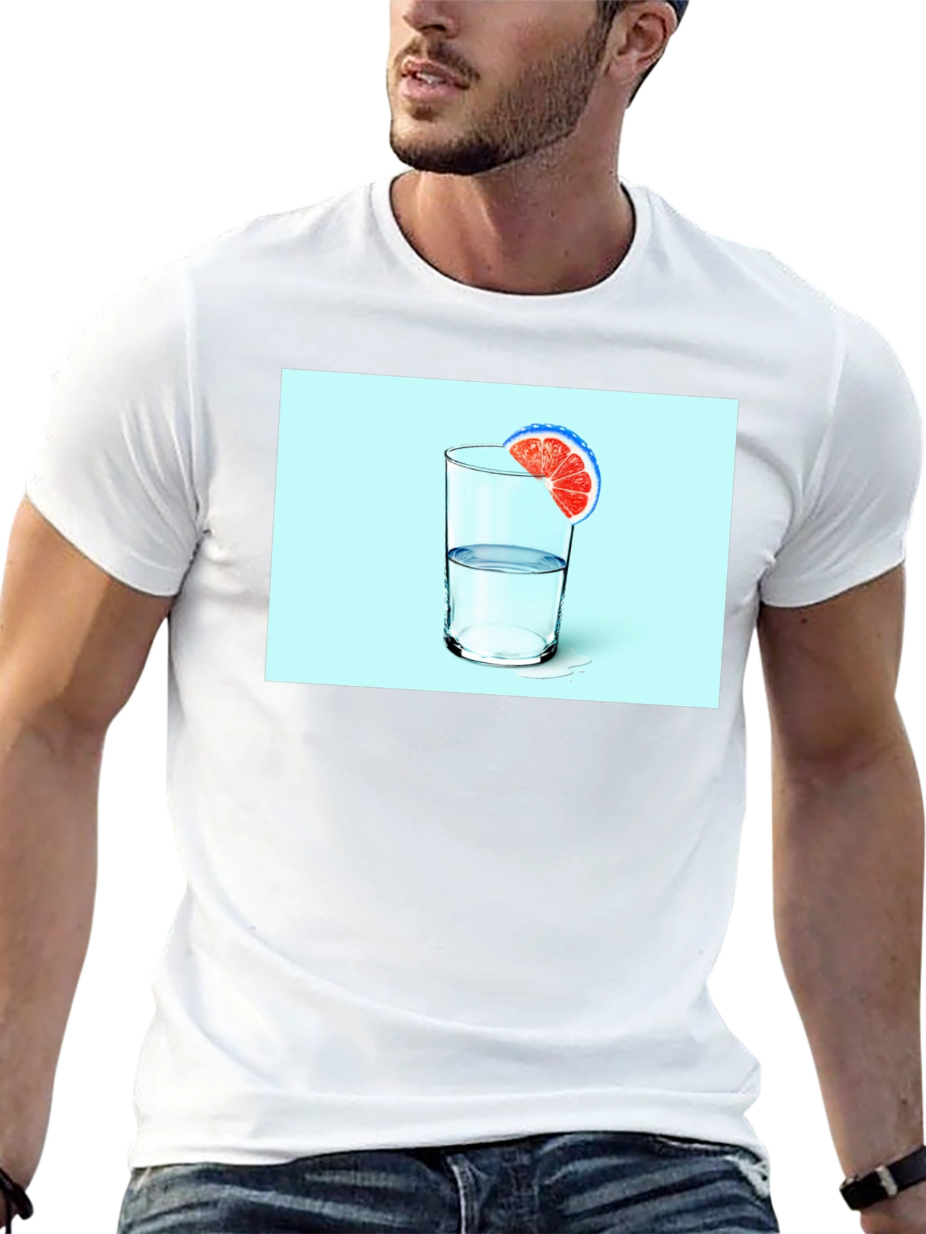 Citrus Water Graphic Tee - Refreshing Design