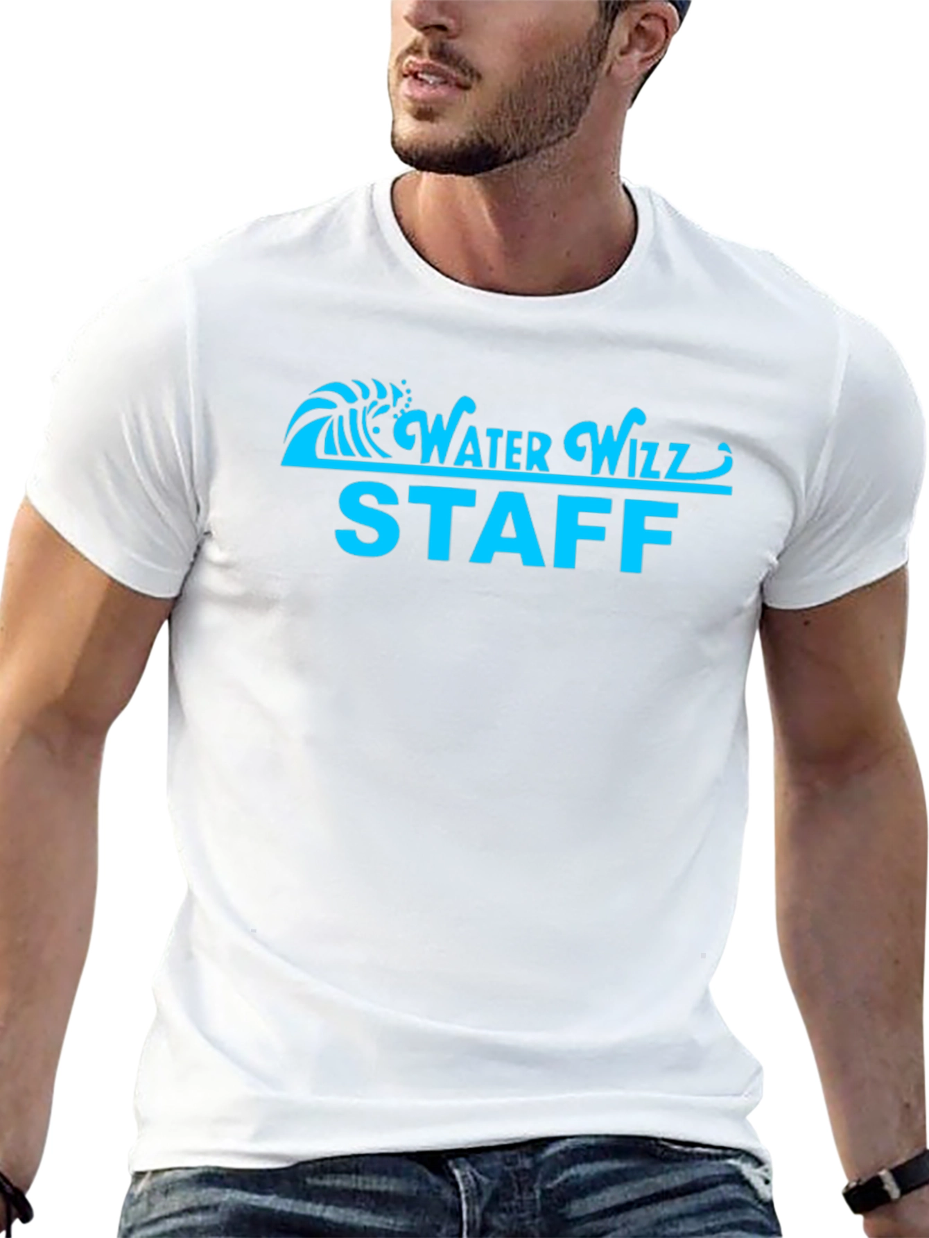 Water Wizz Staff Black T-Shirt