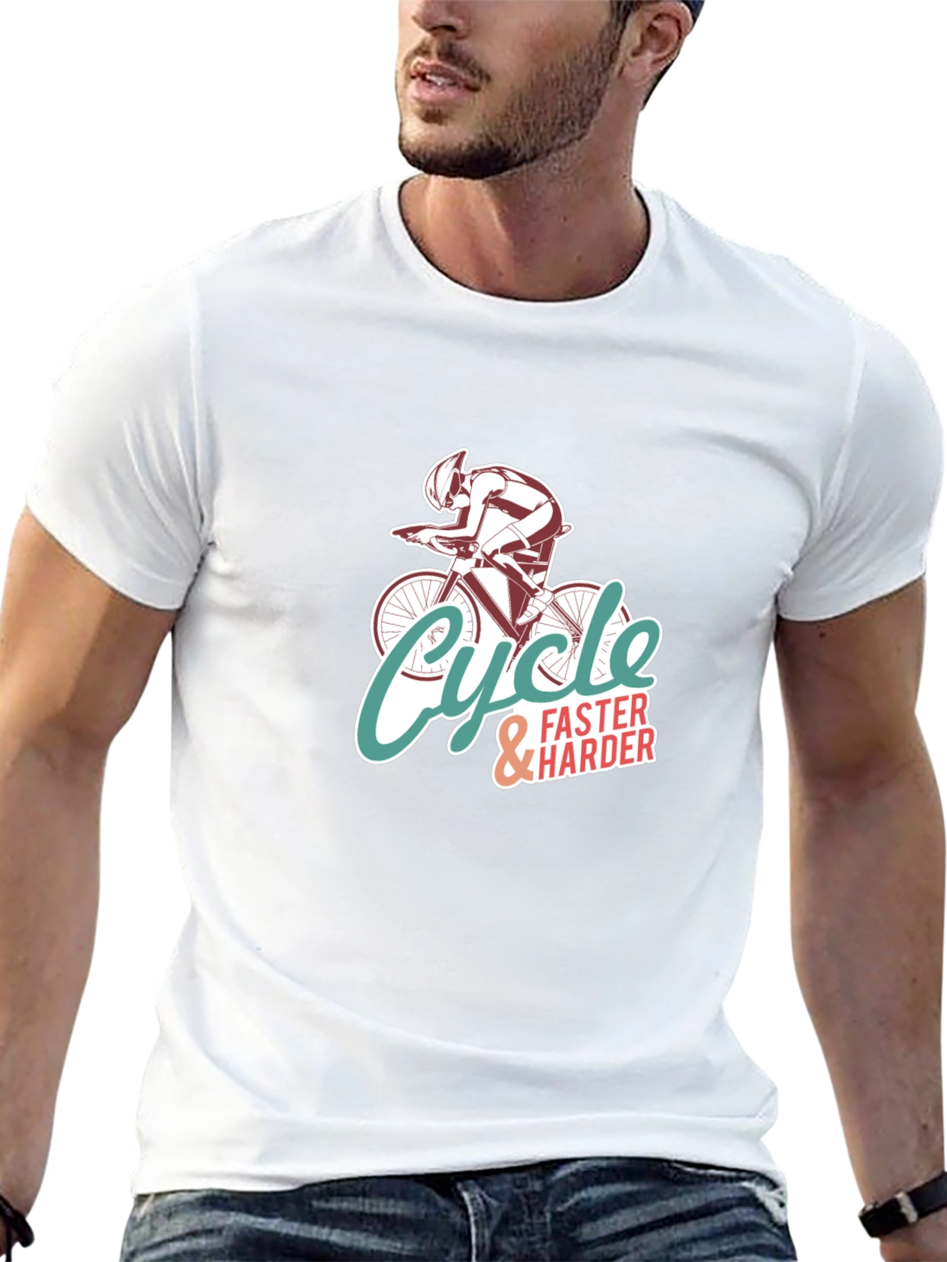 Cycle Faster & Harder Graphic T-Shirt
