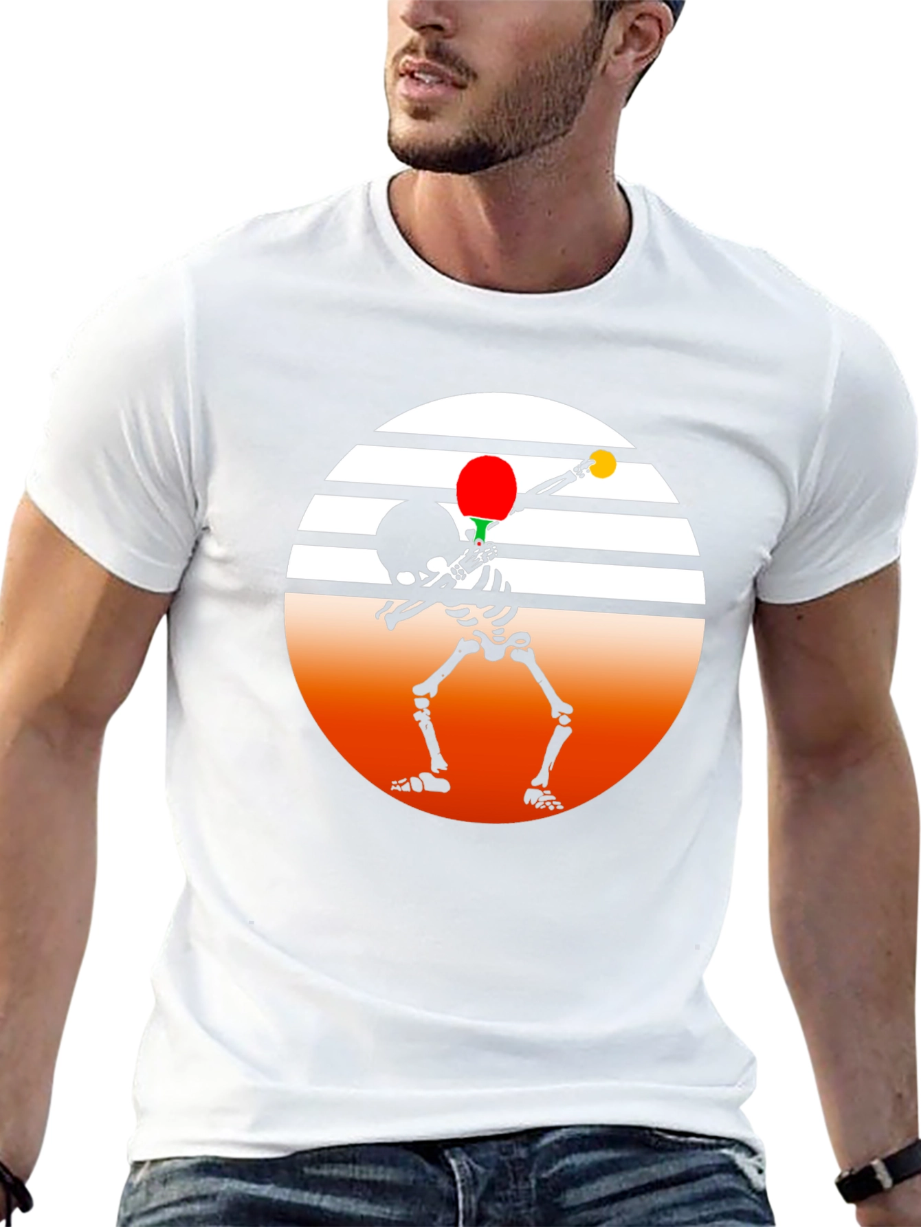 Skeleton Dab Ping Pong T-Shirt