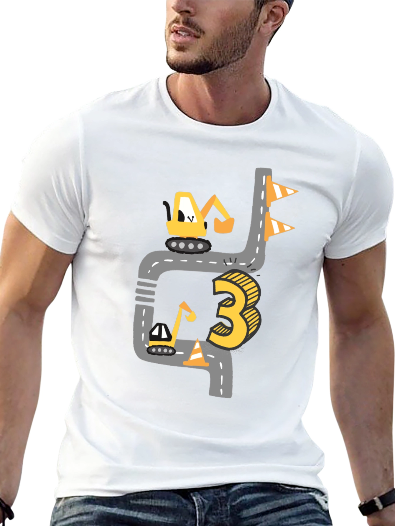 Construction 3rd Birthday Boy T-Shirt