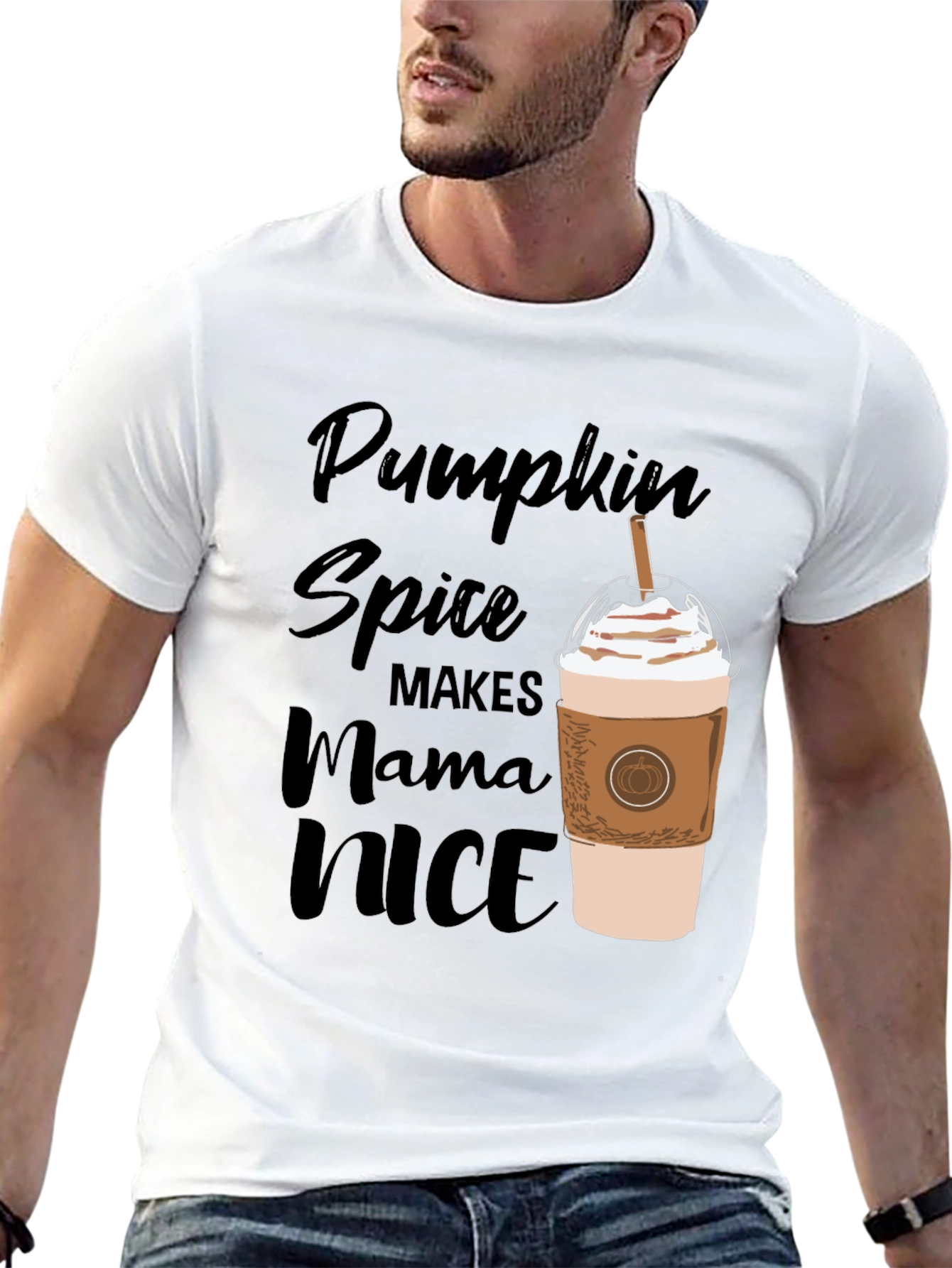 Pumpkin Spice Mama Nice Graphic T-Shirt