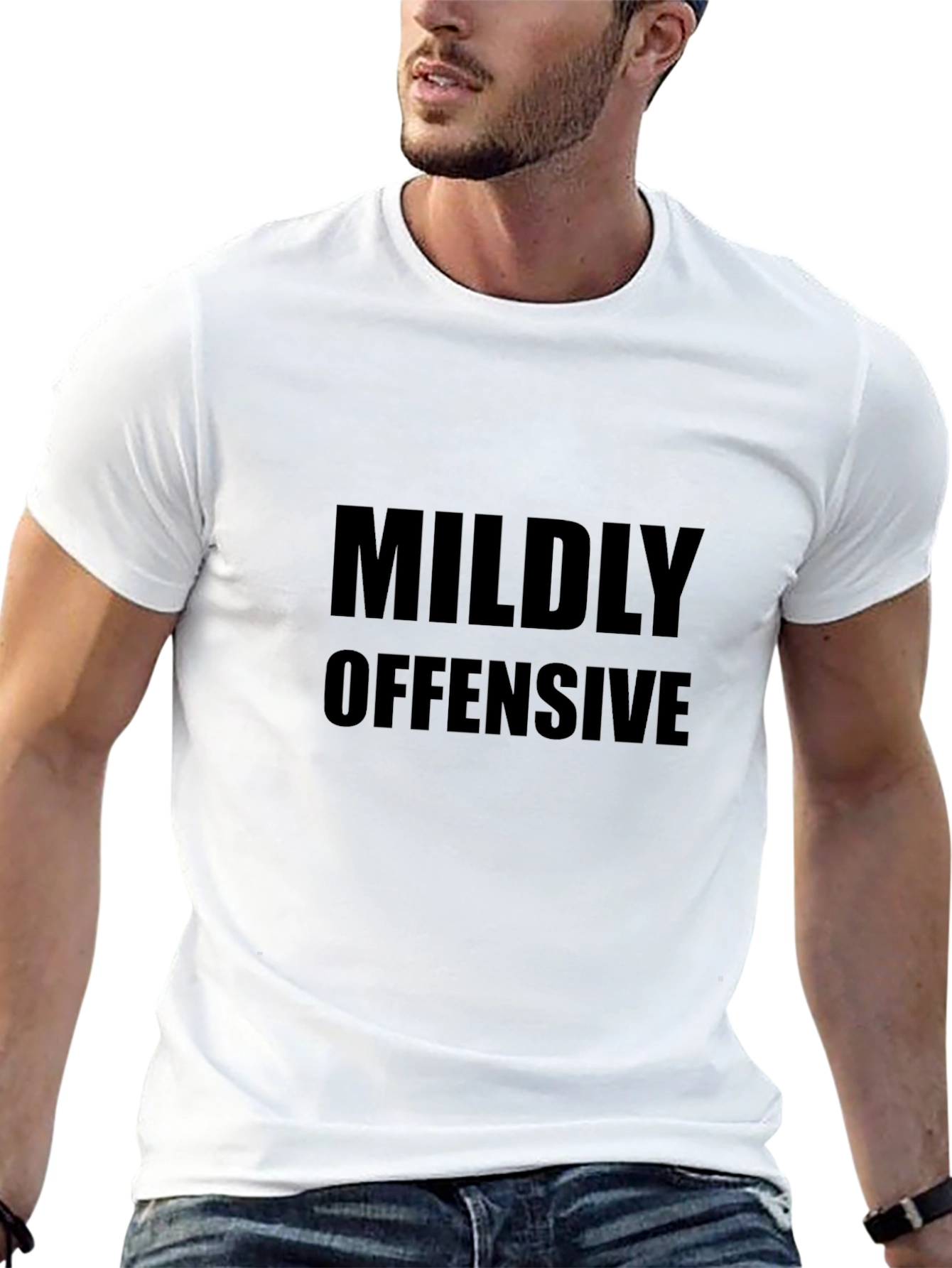 Mildly Offensive Black T-Shirt for Men