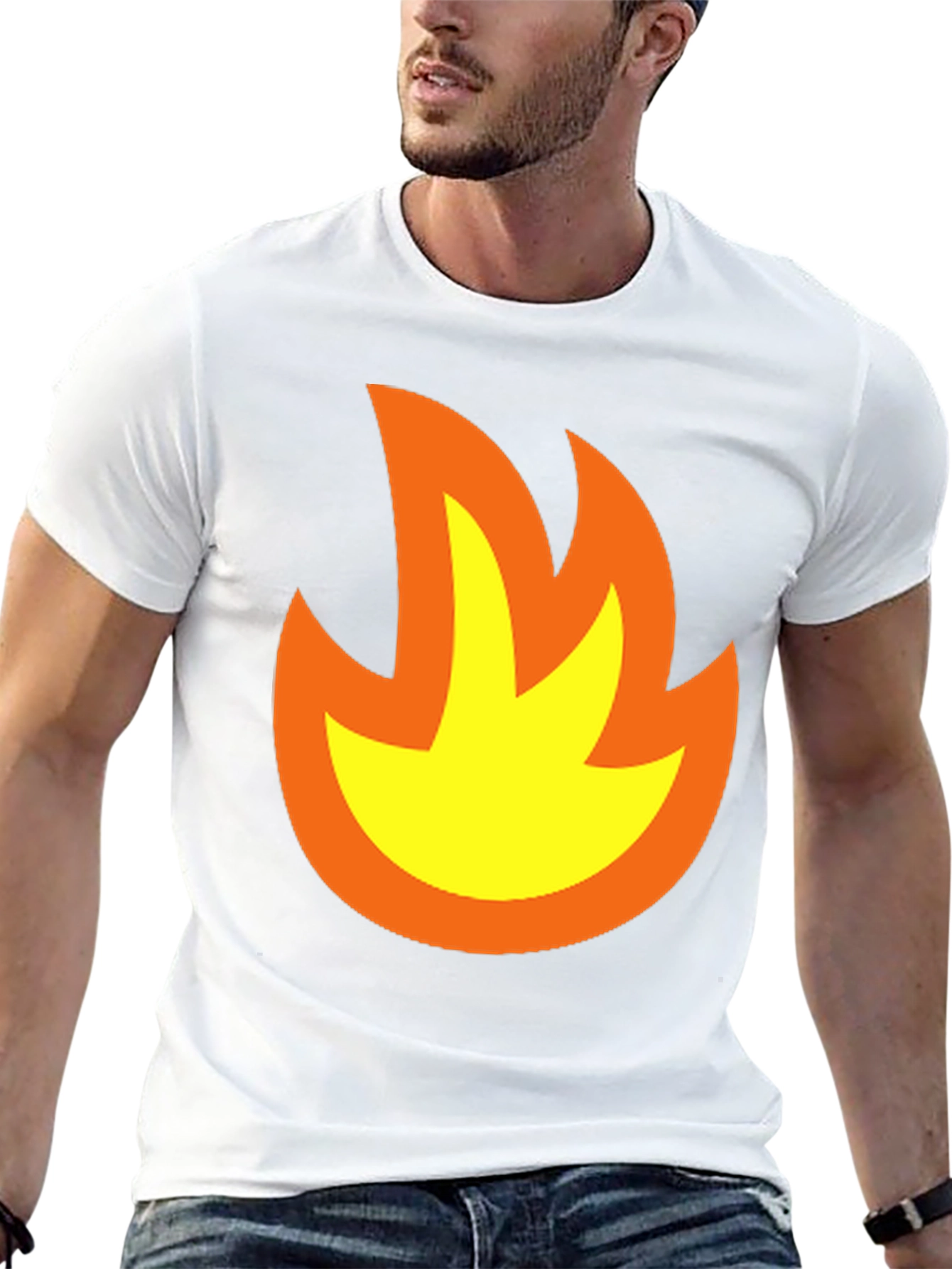 Flame Graphic Black T-Shirt - Bold & Stylish