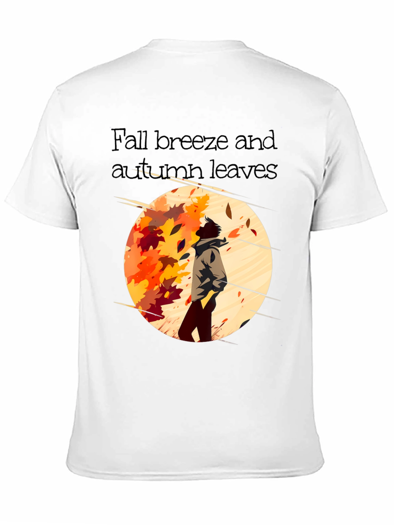 Fall Breeze Autumn Leaves Graphic Tee