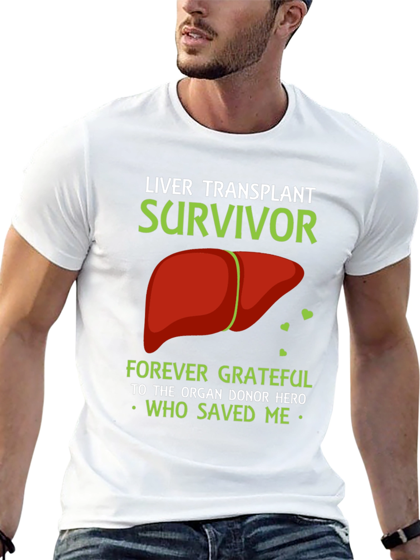 Liver Transplant Survivor Graphic T-Shirt