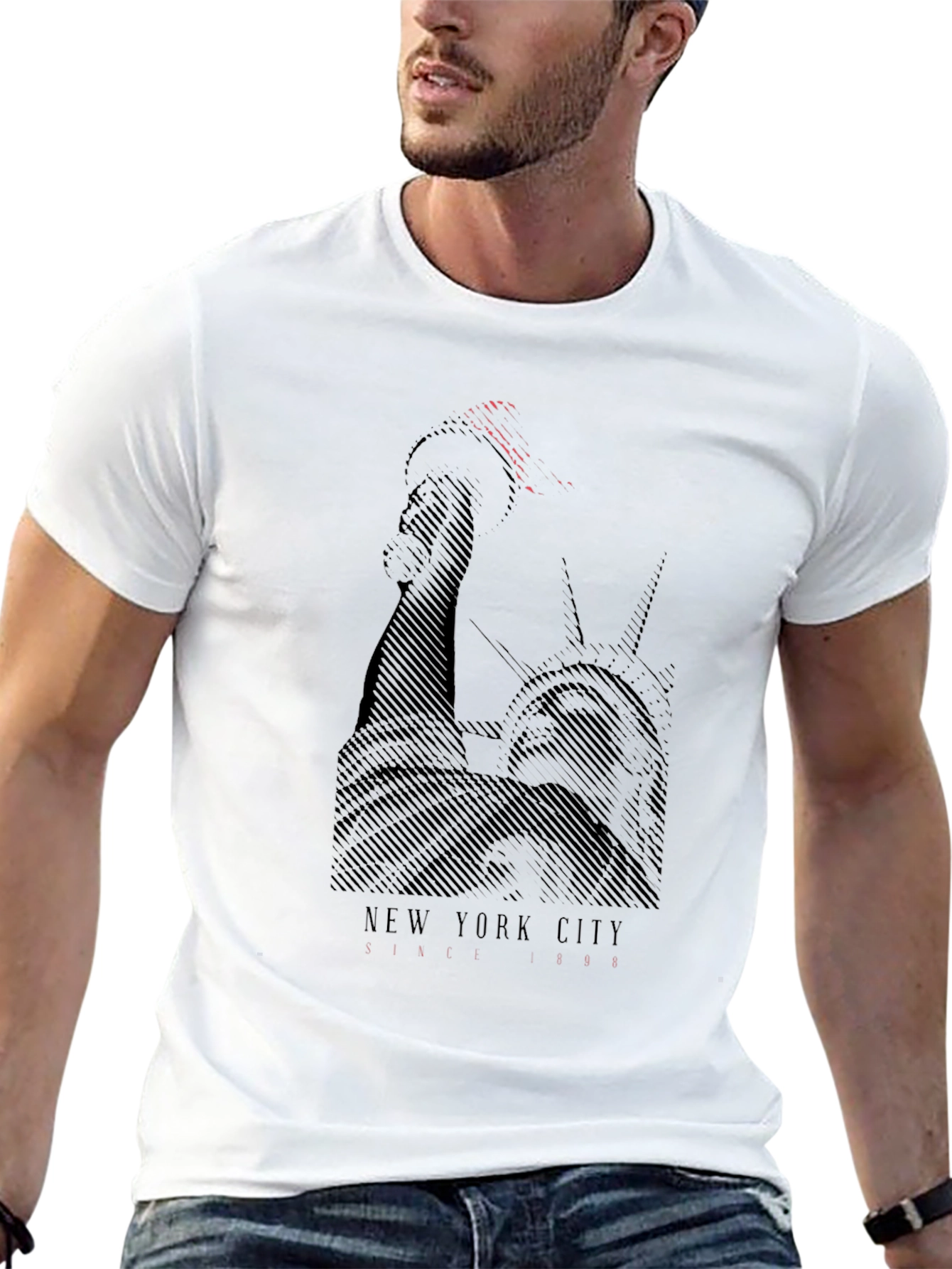 New York City Statue of Liberty Graphic Tee