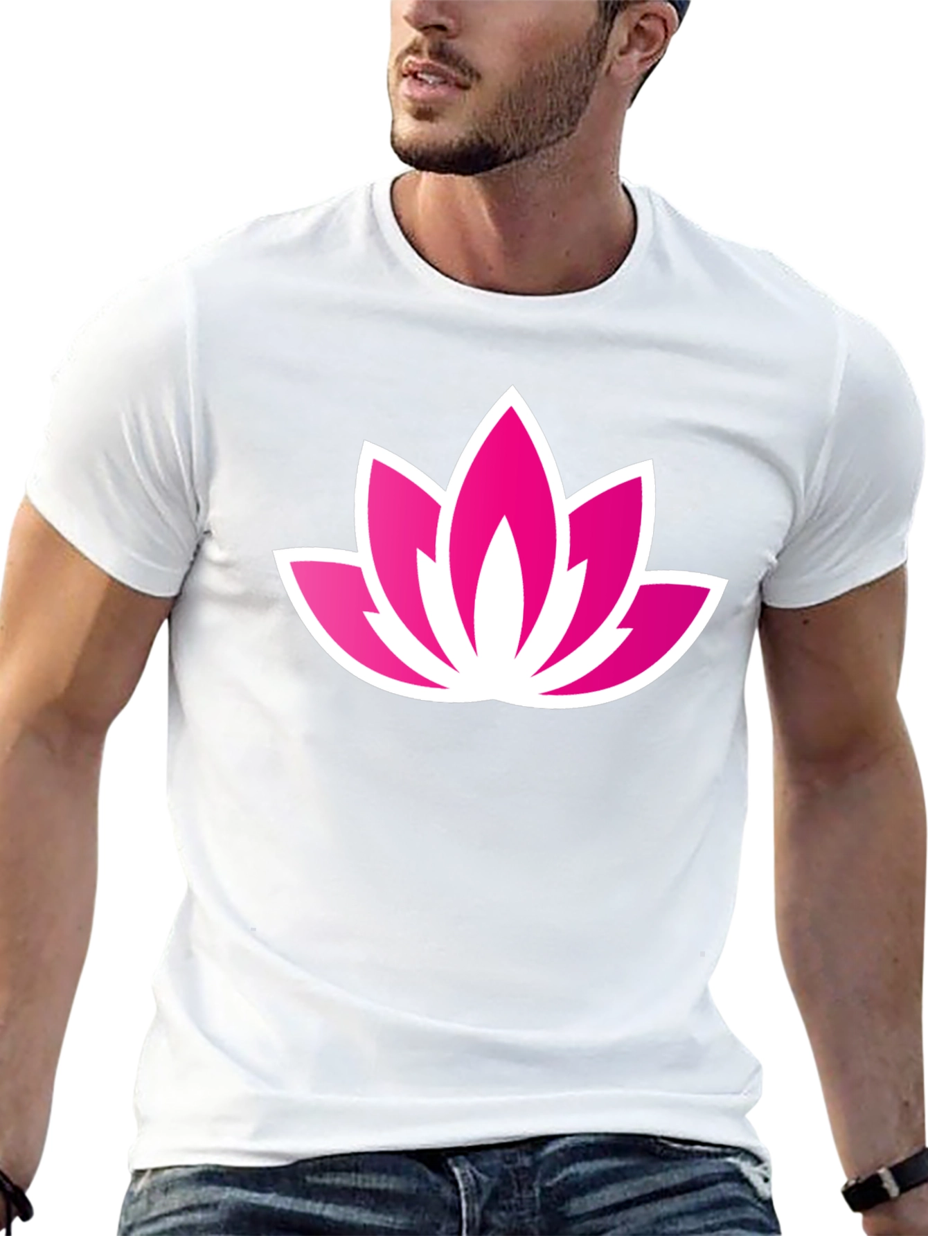 Lotus Flower Graphic Tee - Casual Comfort