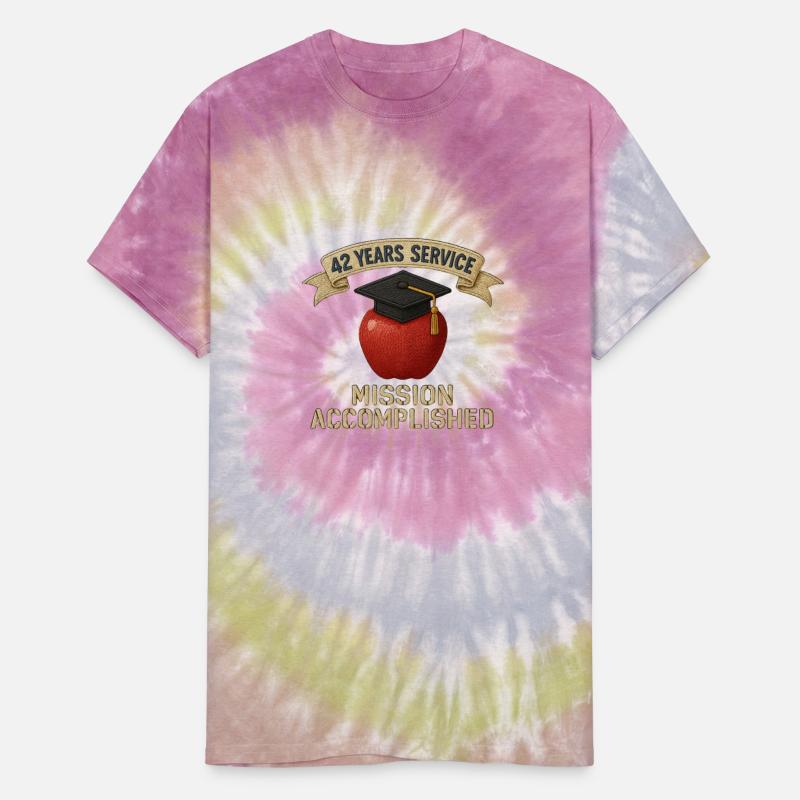 42 Years Service T-Shirt Mission Accomplished