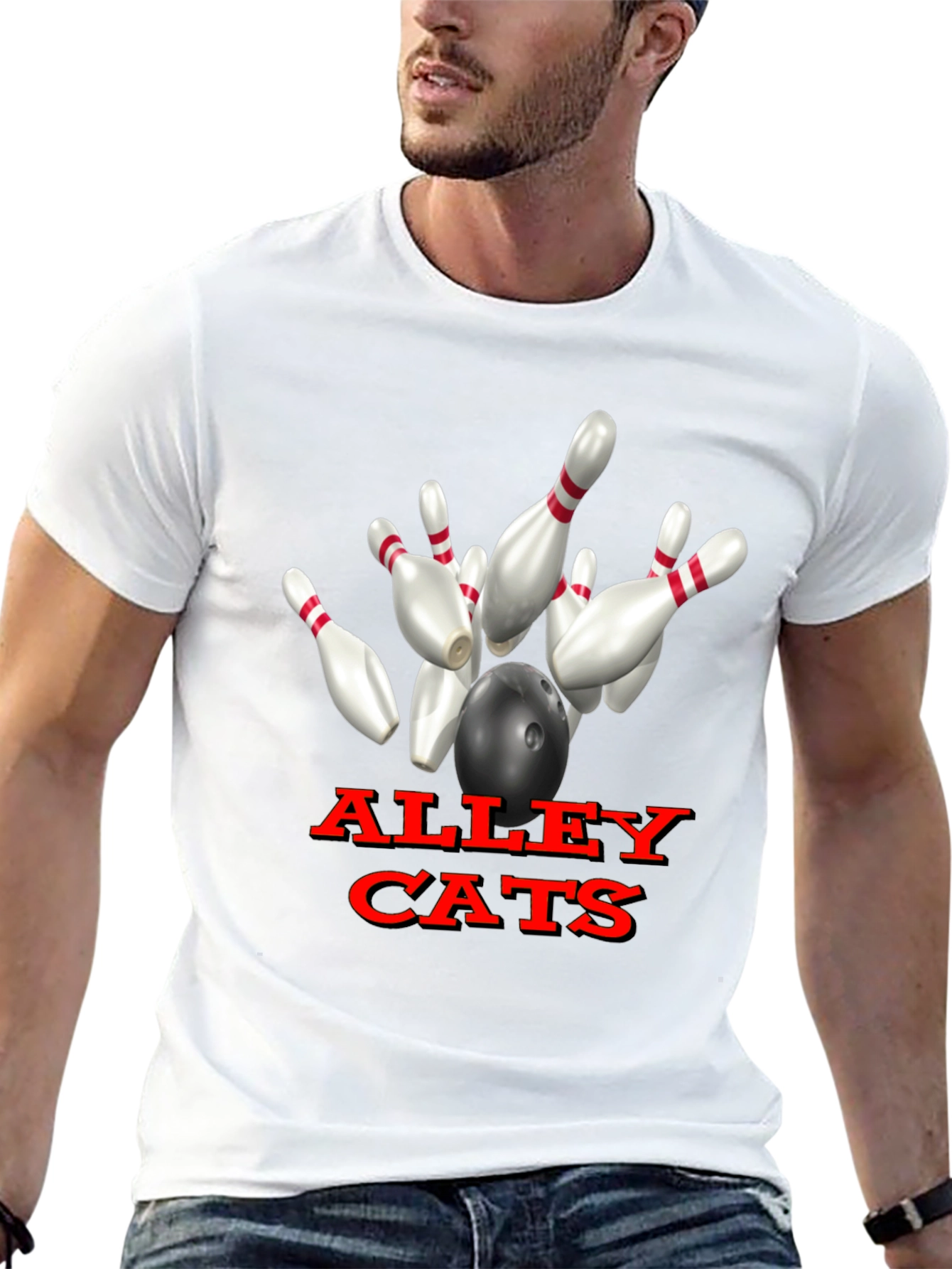 Alley Cats Bowling T-Shirt Unique Design
