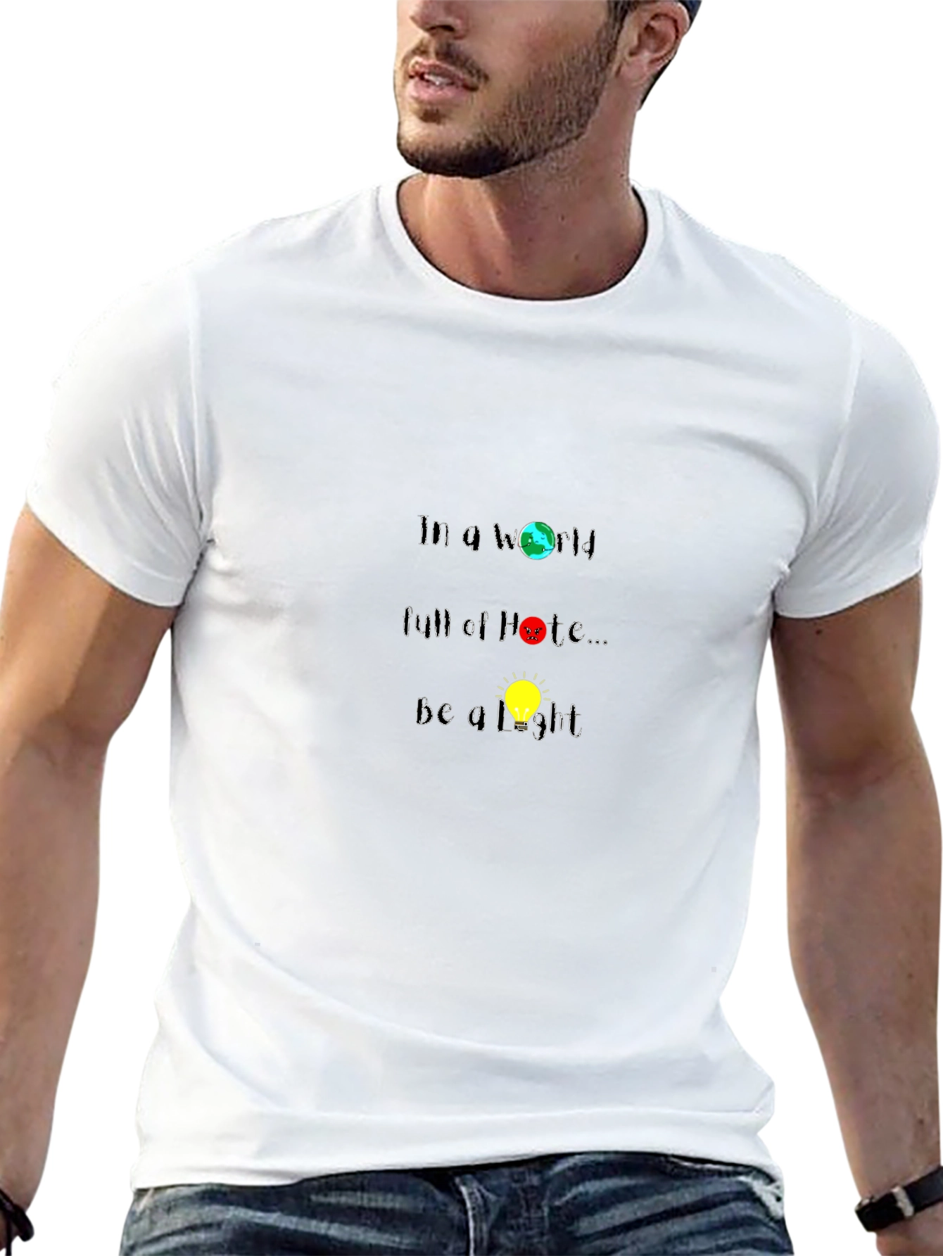 Be a Light T-Shirt - Inspirational Graphic Tee