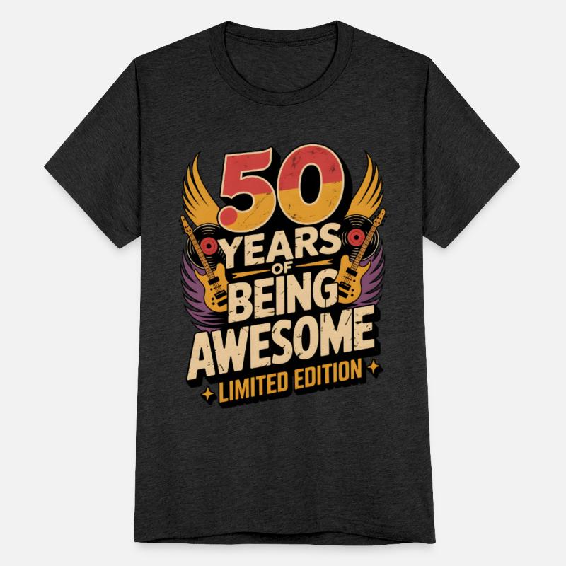 50 Years of Being Awesome Rock fans Birthday Gift