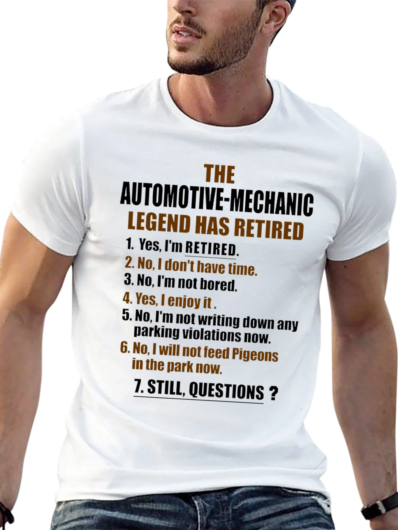 Retired Automotive Mechanic Legend T-Shirt