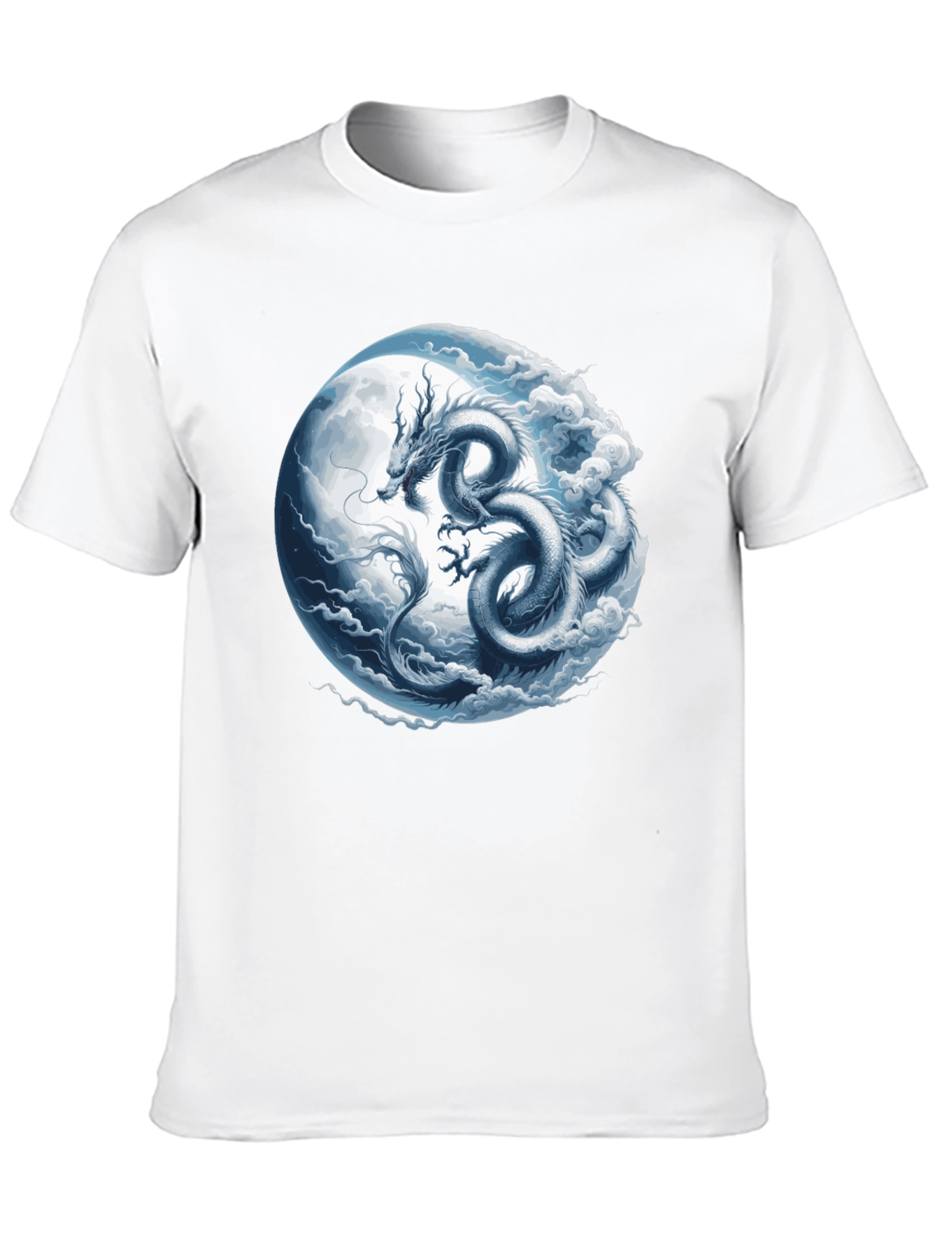 Dragon Moon Graphic T-Shirt - Mens Black Tee