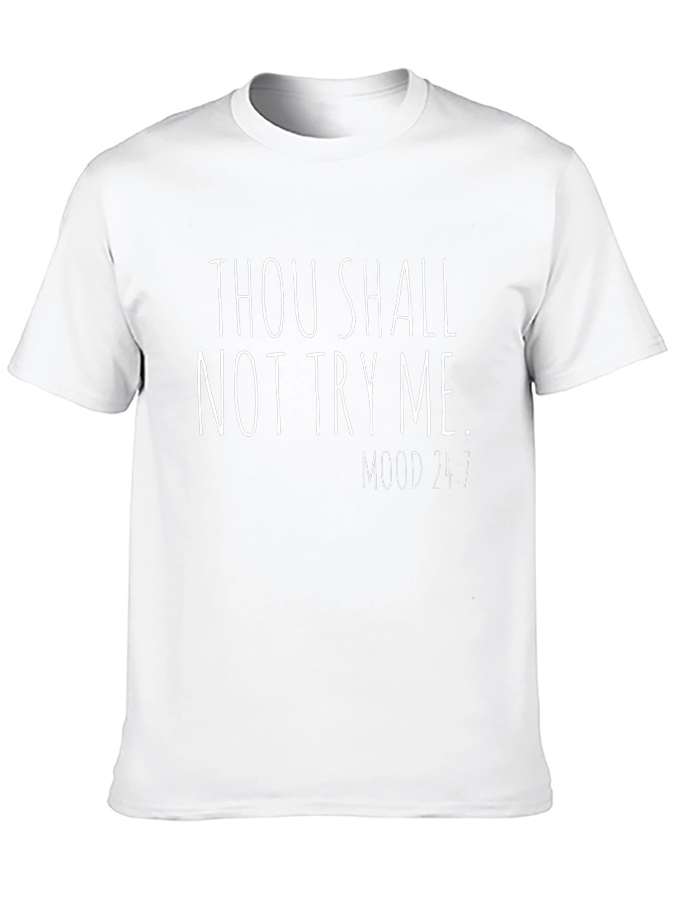 Thou Shalt Not Try Me Black Graphic Tee