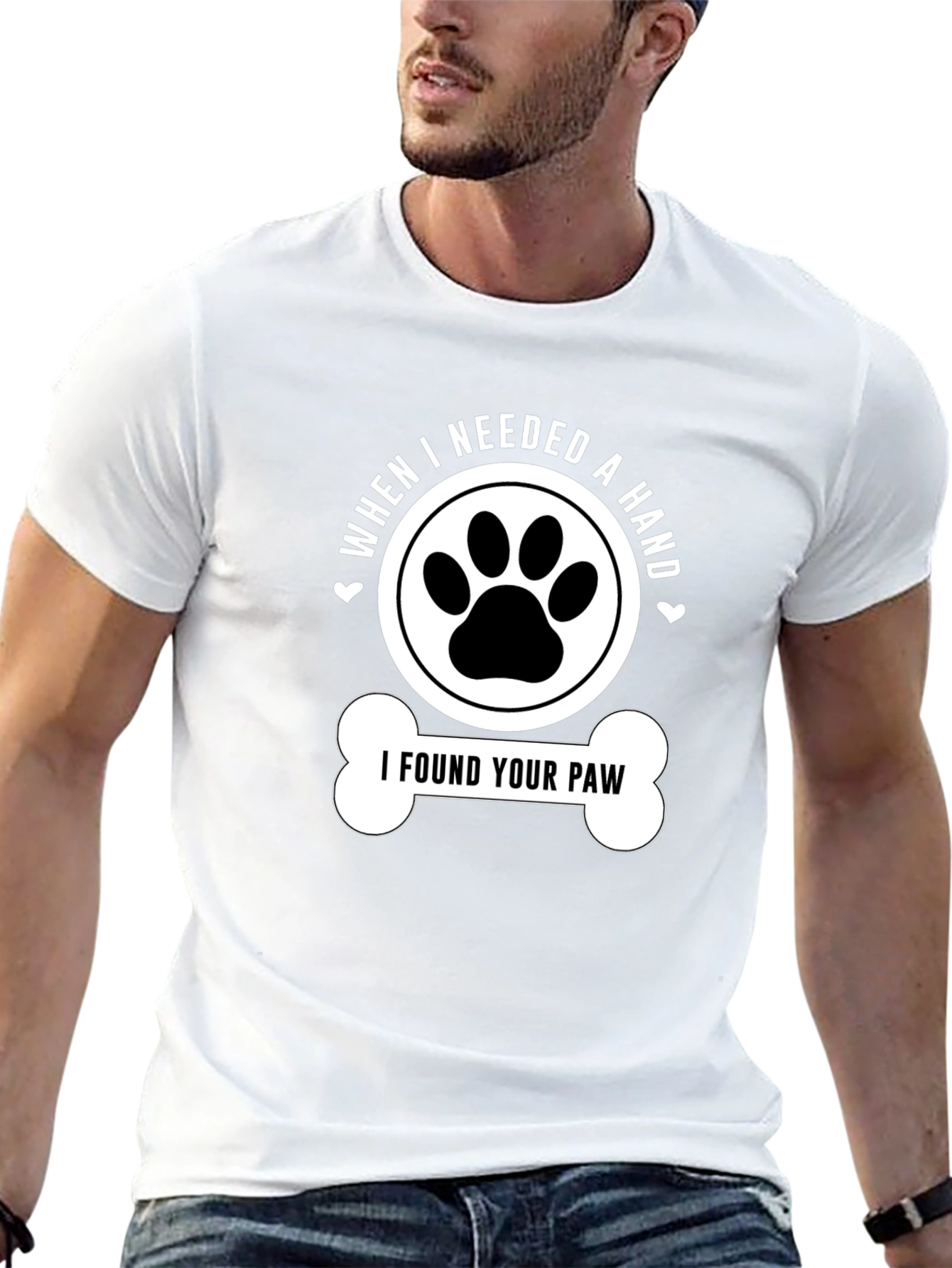 Dog Paw Print T-Shirt