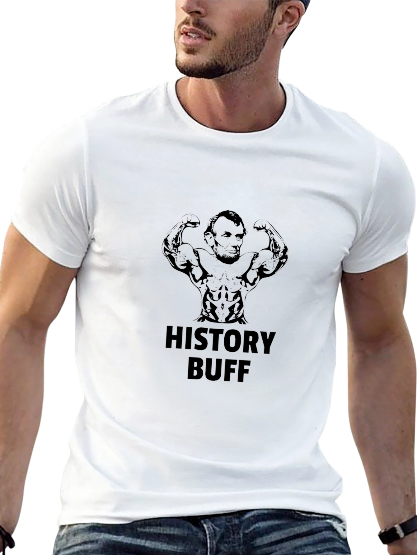 History Buff Bodybuilder T-Shirt - Black