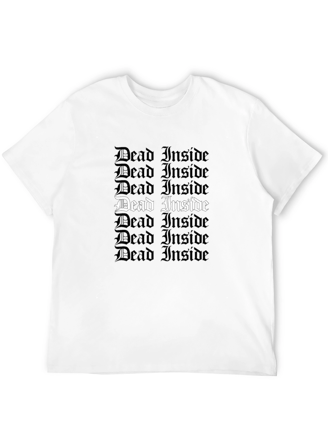 Dead Inside Gothic Tee - Trendy Statement Shirt