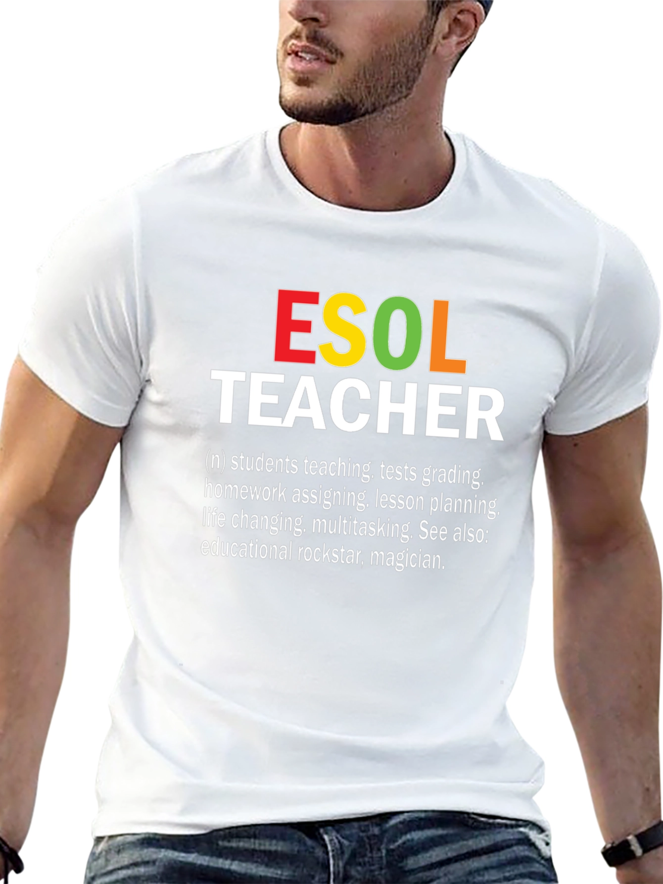 ESOL Teacher T-Shirt: Rockstar Educator Apparel