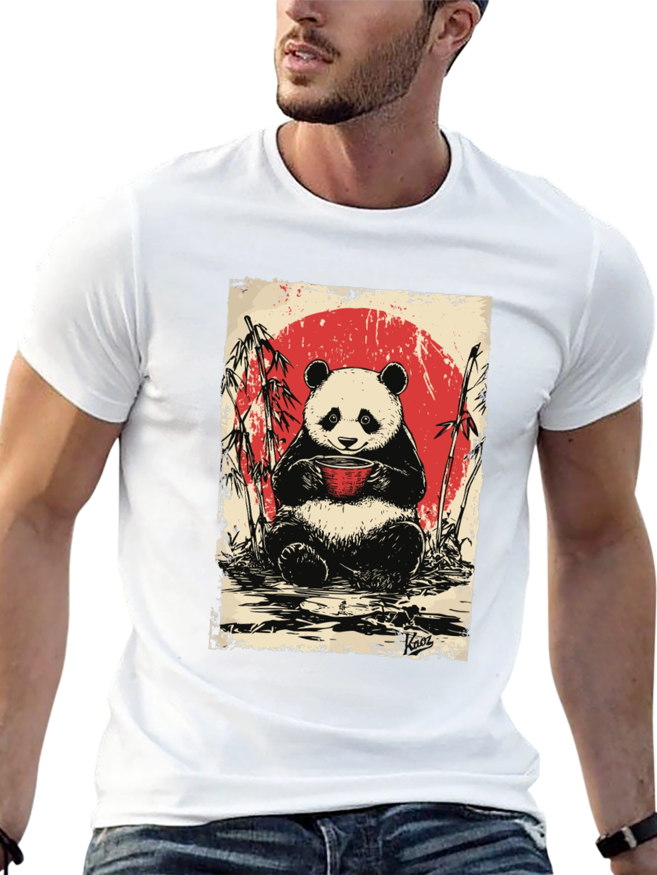 Panda Tea T-Shirt - Cute Asian Design