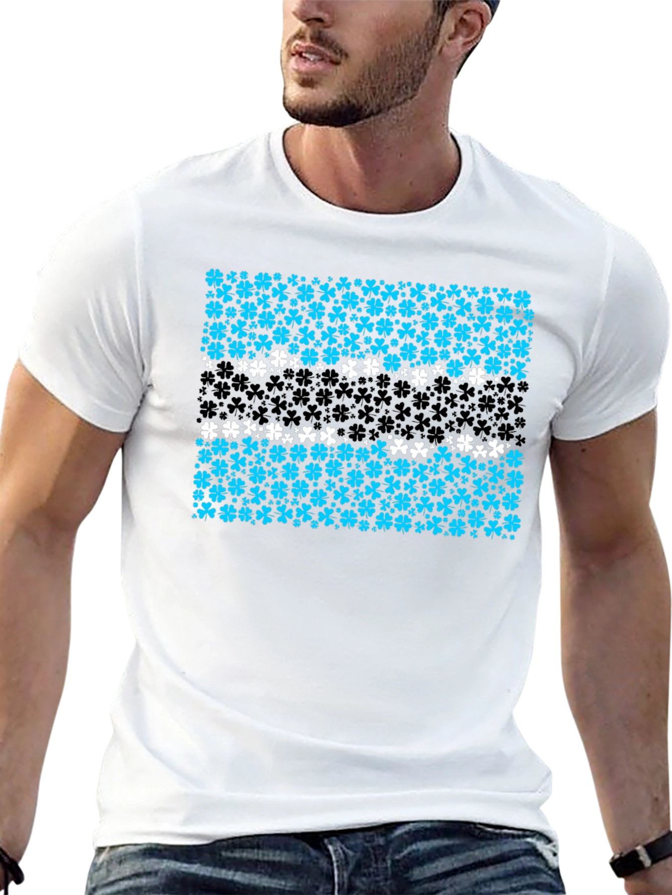 Lucky Clover Botswana Flag T-Shirt