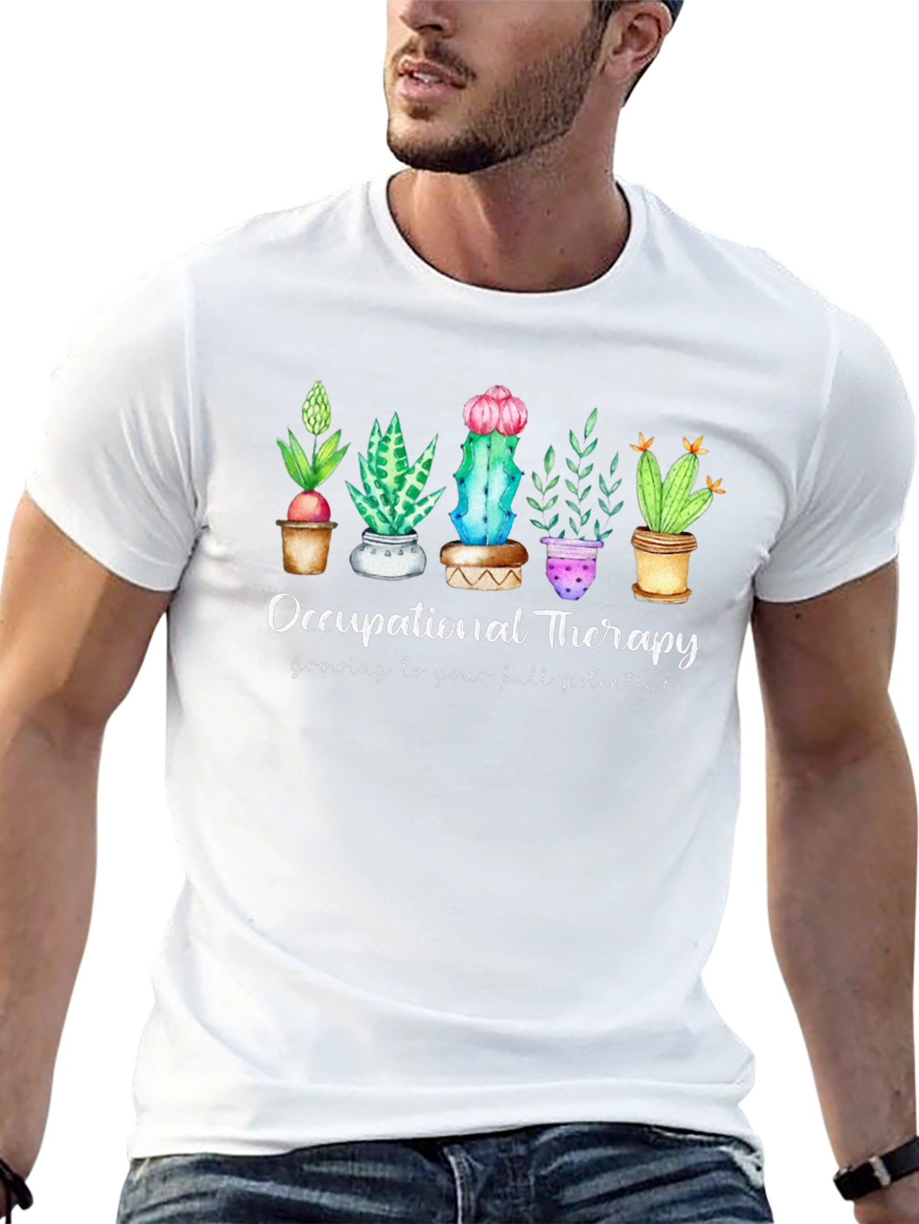 Occupational Therapy Cactus Graphic Tee