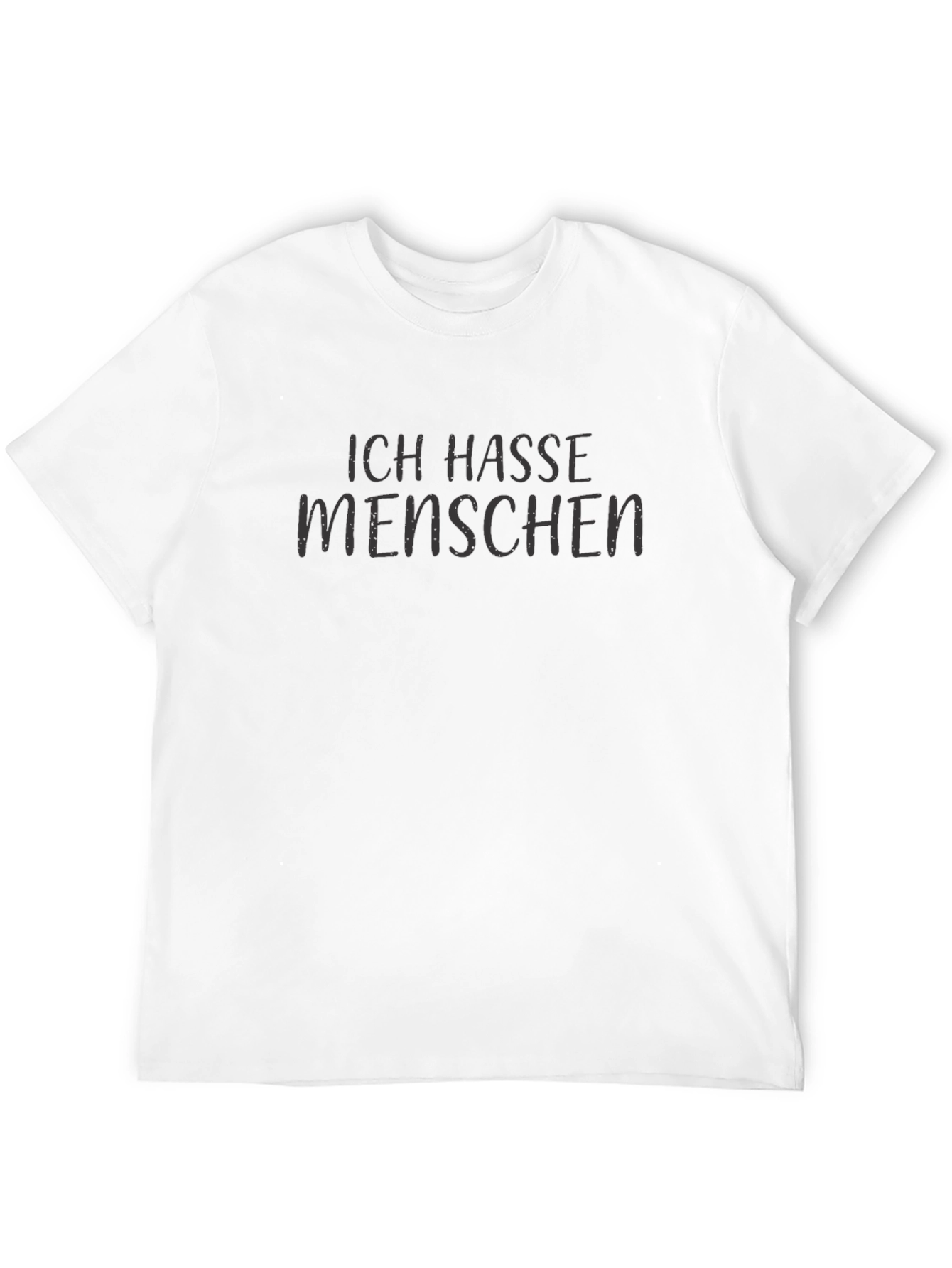 Ich Hasse Menschen Black Graphic Tee