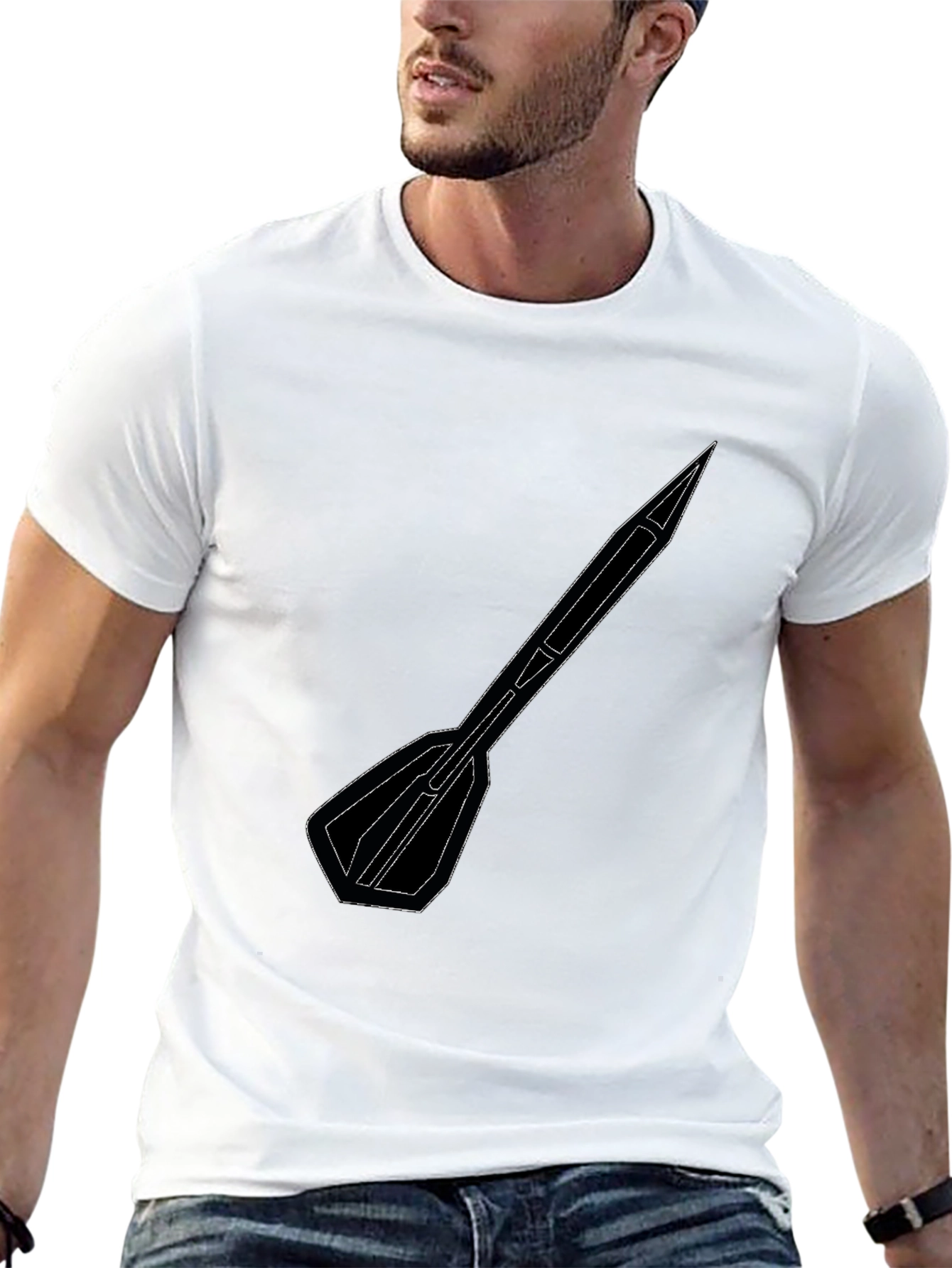 Dart Graphic Tee - Minimalist Design