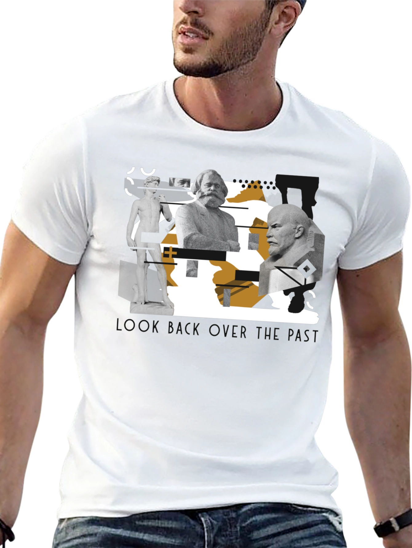 Statues Graphic Print T-Shirt