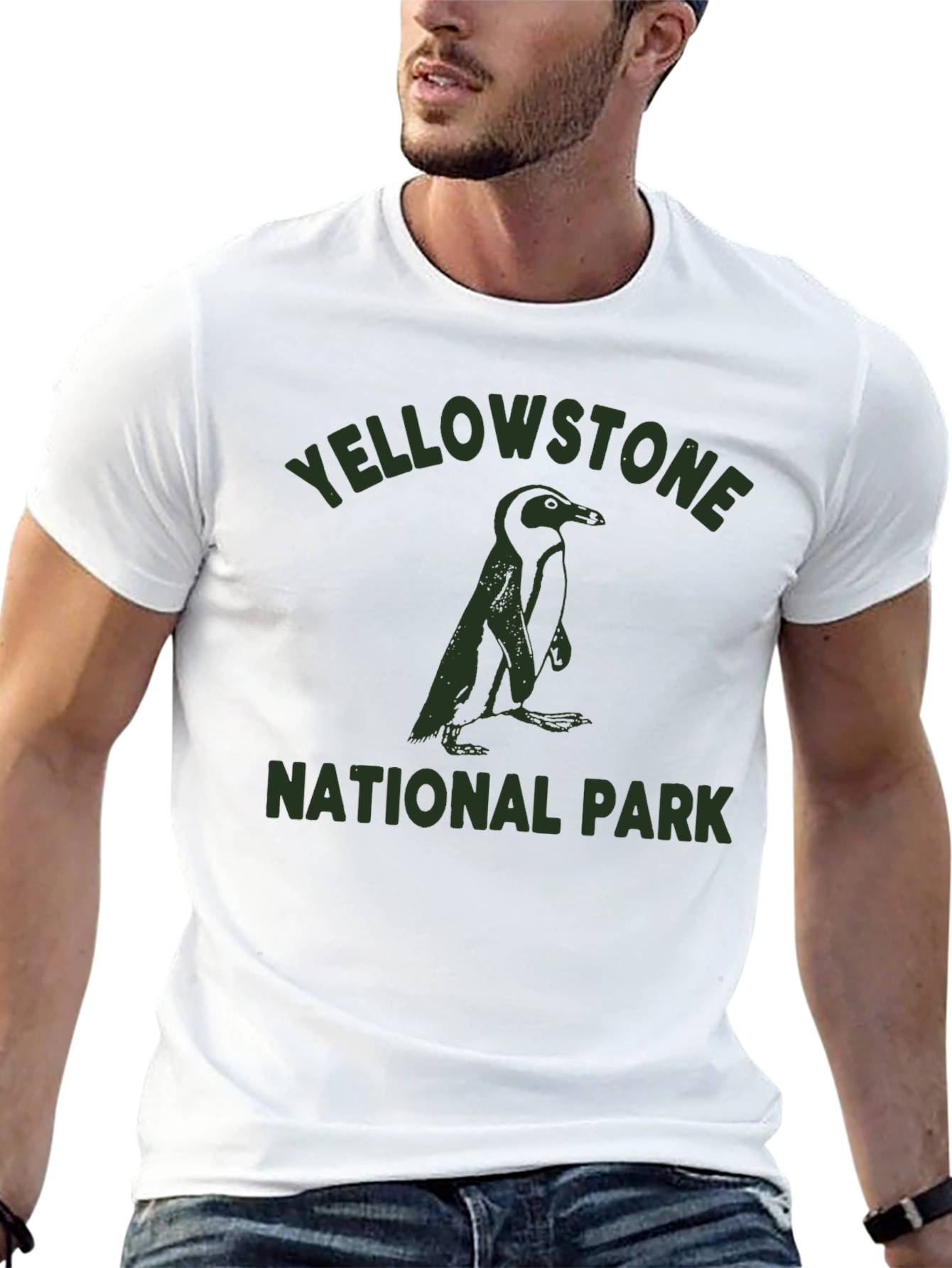 Yellowstone National Park Penguin Graphic Tee