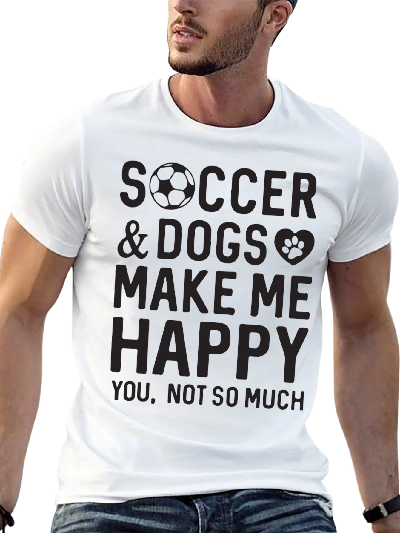 Soccer & Dogs T-Shirt - Funny Graphic Tee