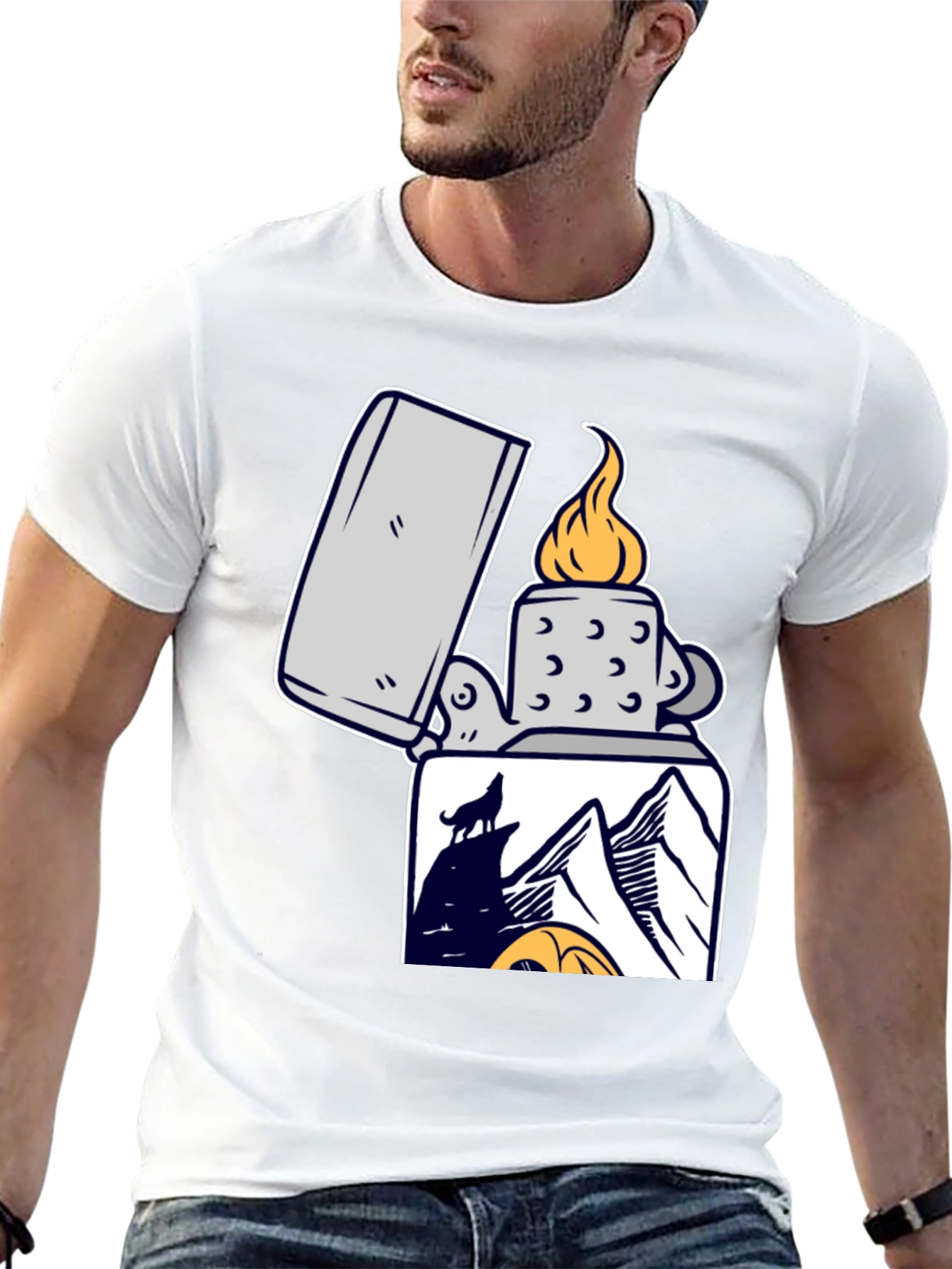 Wolf Mountain Lighter Graphic Tee