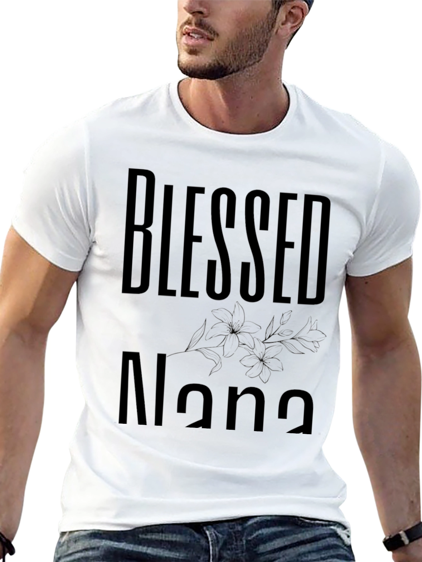 Blessed Nana Black T-Shirt