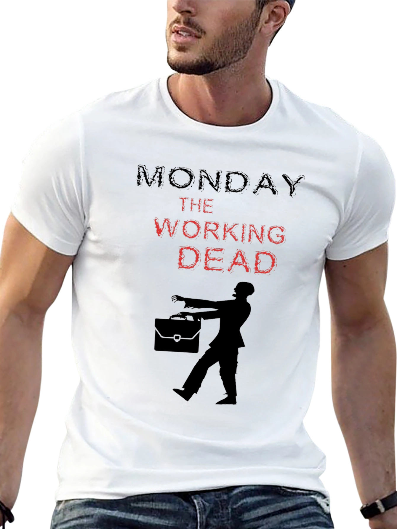 Monday The Working Dead Graphic T-Shirt