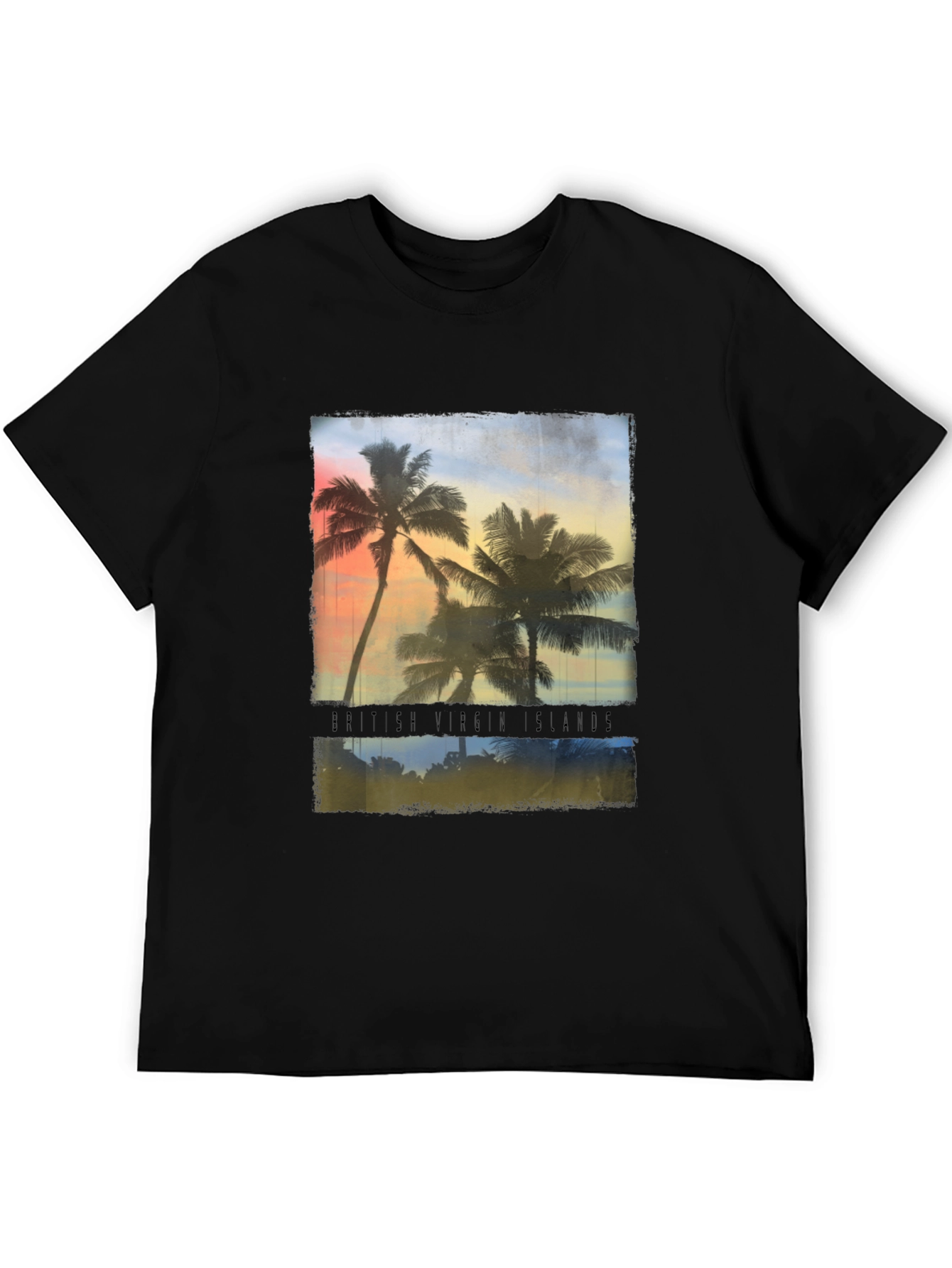 British Virgin Islands Palm Tree Graphic Tee
