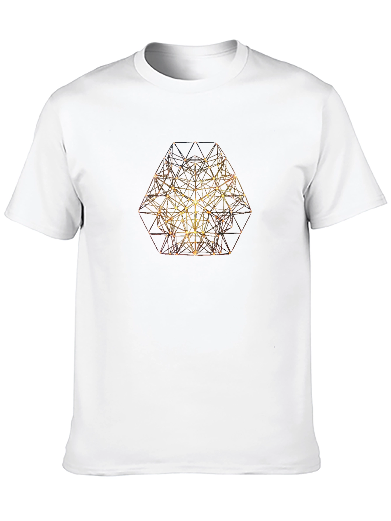 Geometric Light Design Black T-Shirt