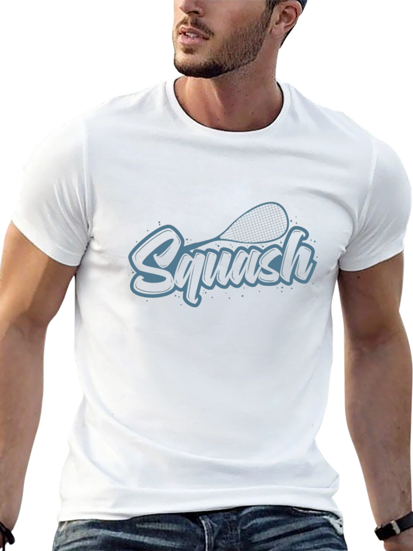 Squash Graphic T-Shirt - Black