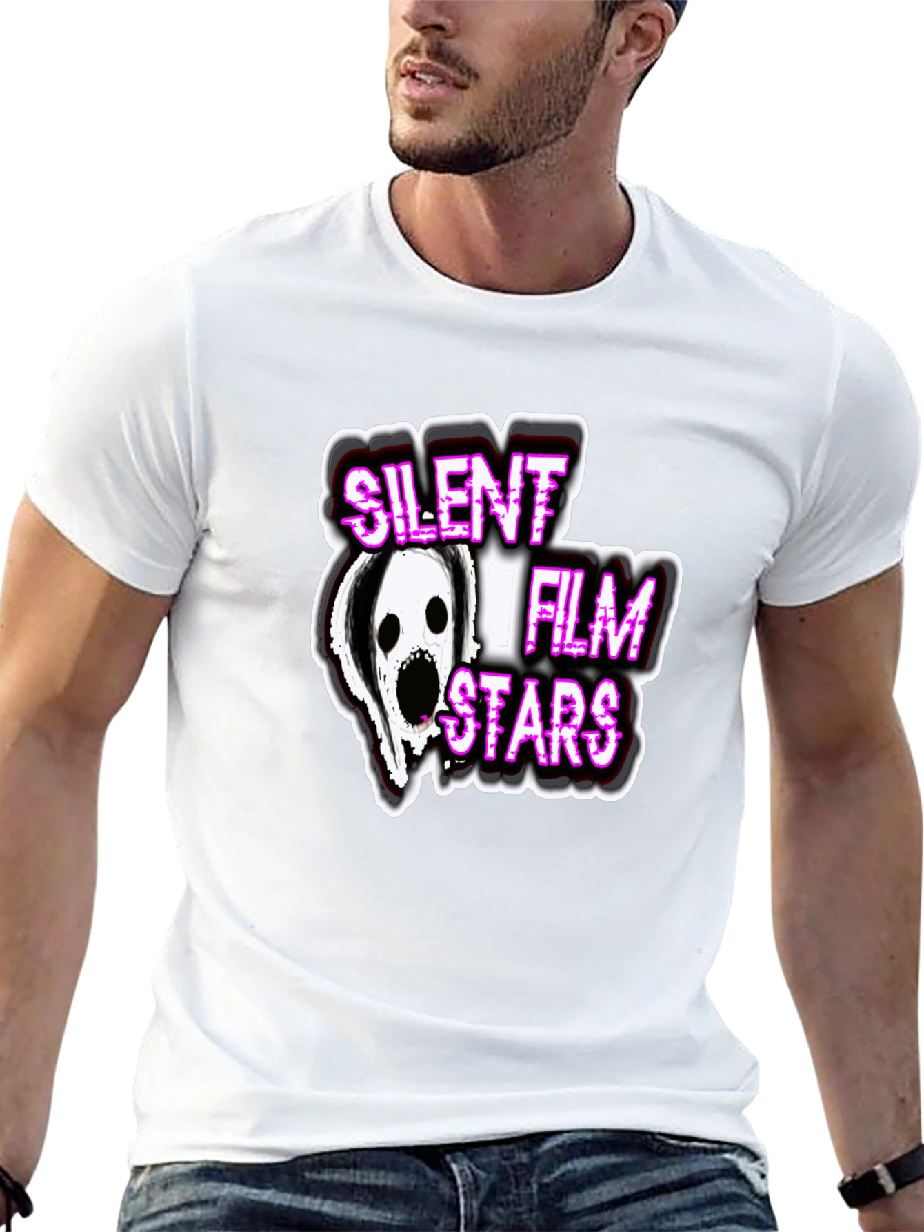 Silent Film Stars Graphic Tee - Black