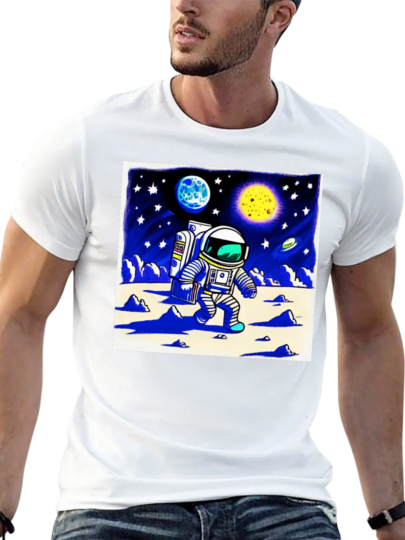 Astronaut Moonwalk Graphic Tee