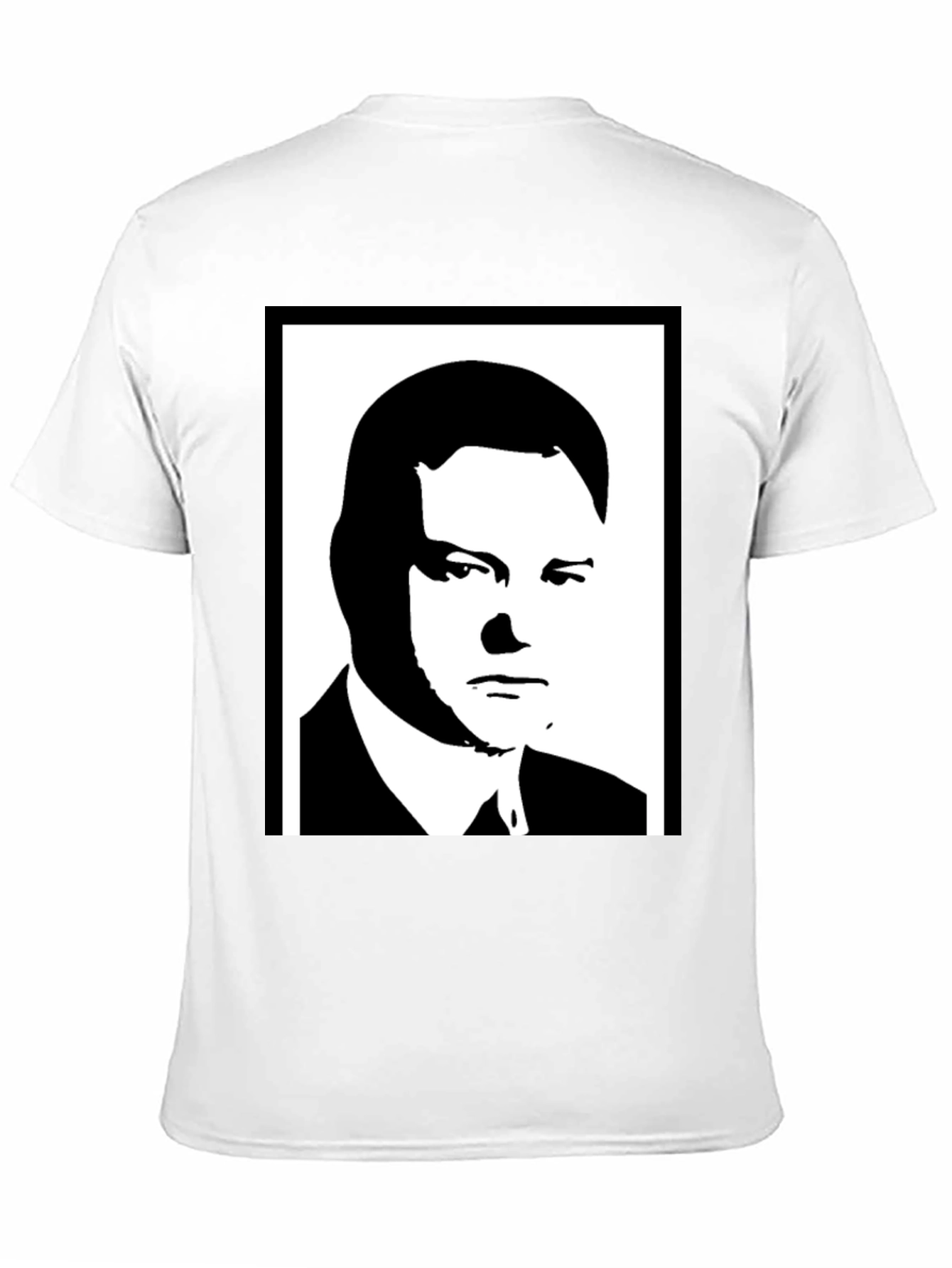 Silhouette Portrait Tee - Bold Graphic Black Shirt