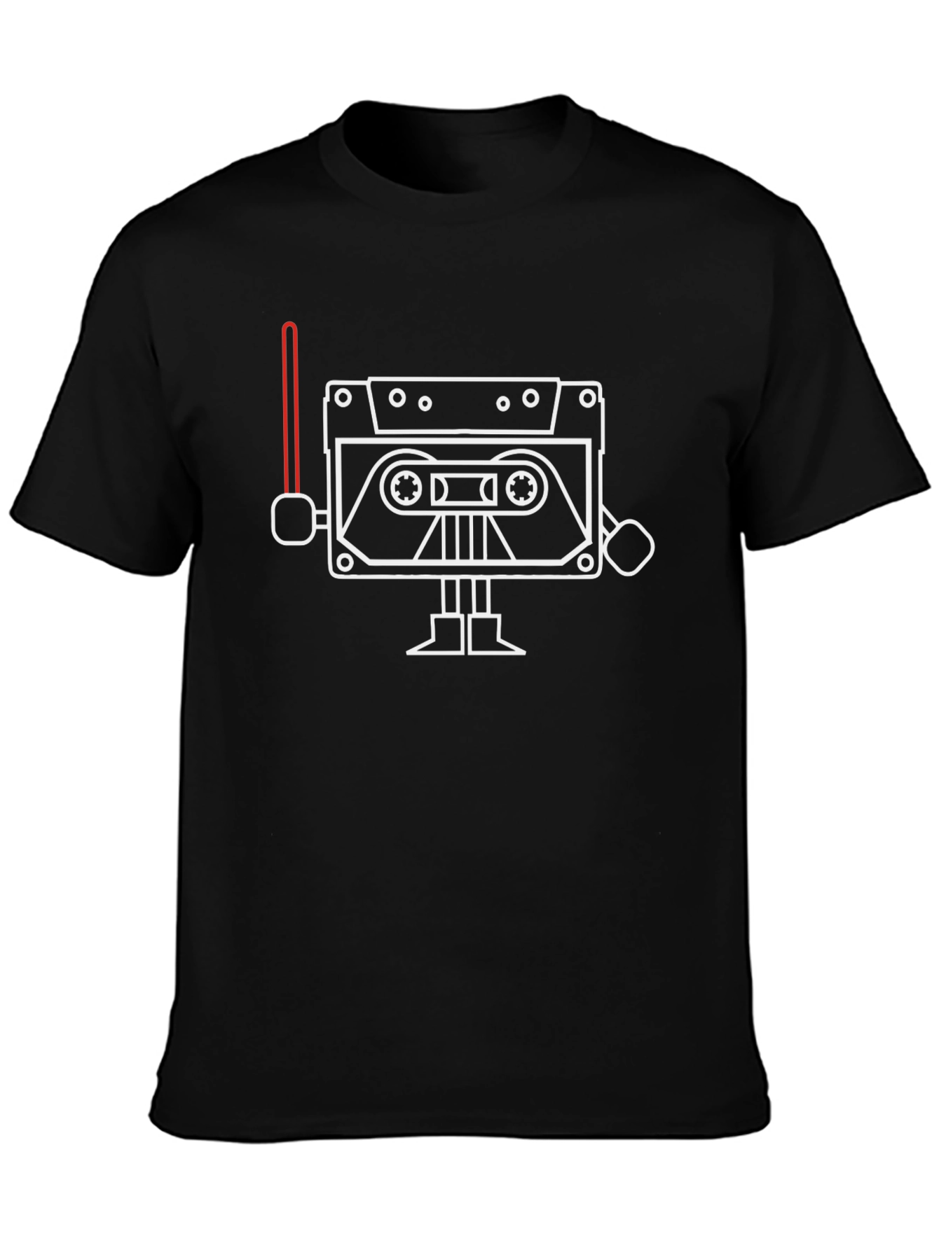 Cassette Robot T-Shirt - Retro Style