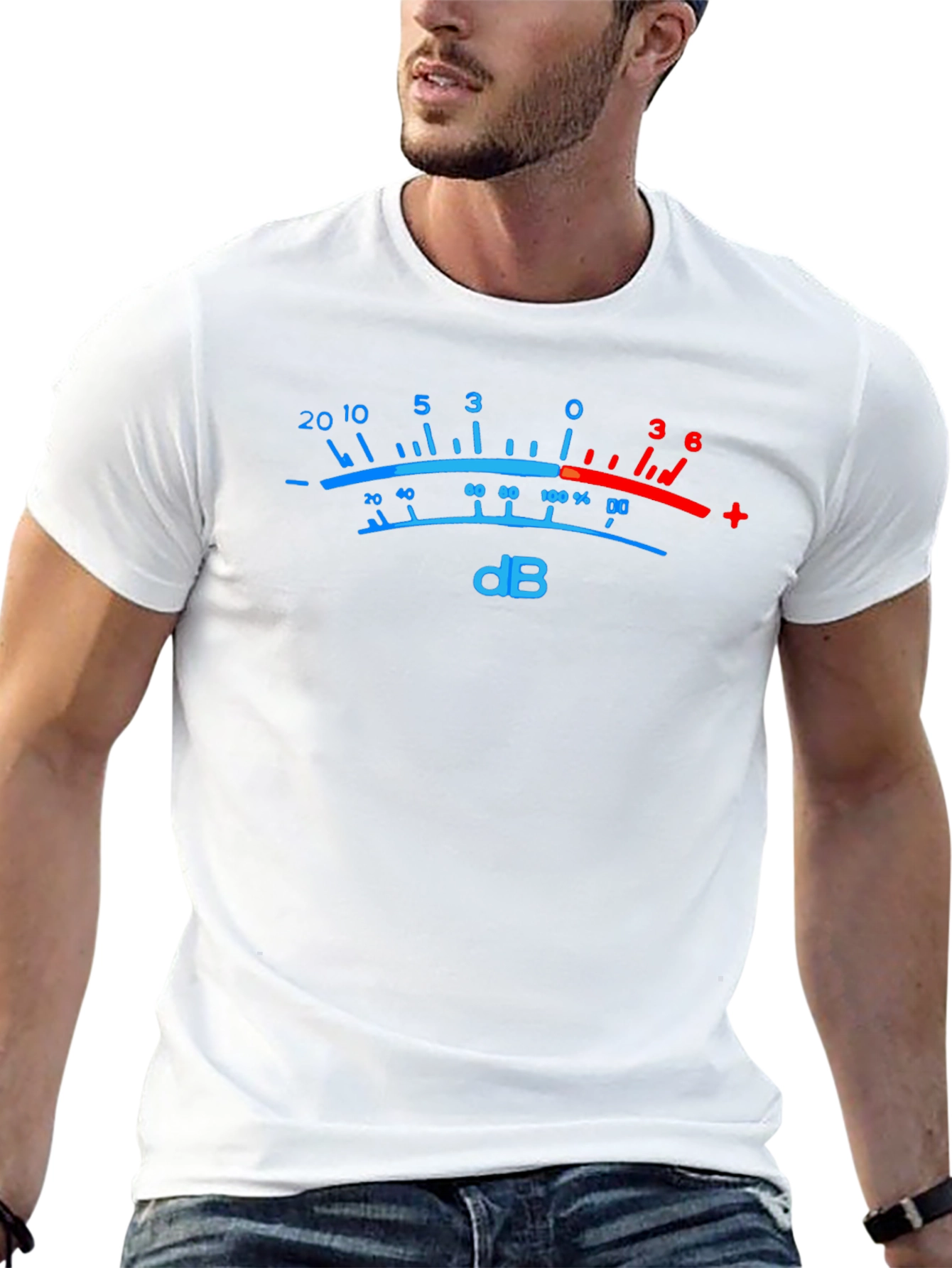 dB Meter Graphic Tee - Musician Audio Shirt