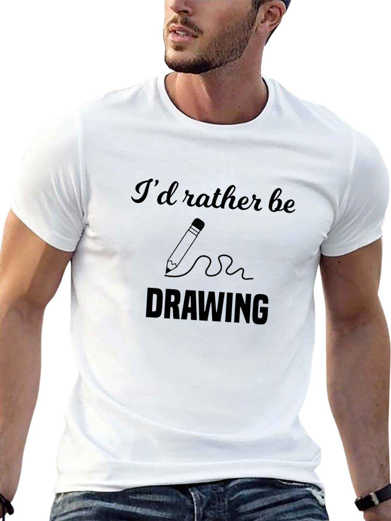 Id Rather Be Drawing Graphic T-Shirt
