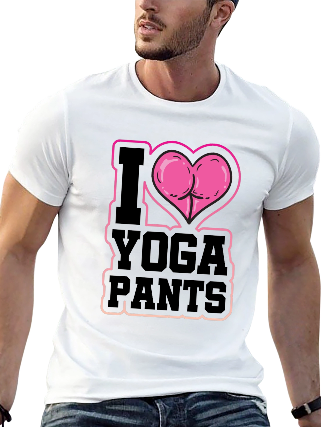 I Heart Yoga Pants T-Shirt - Funny Design