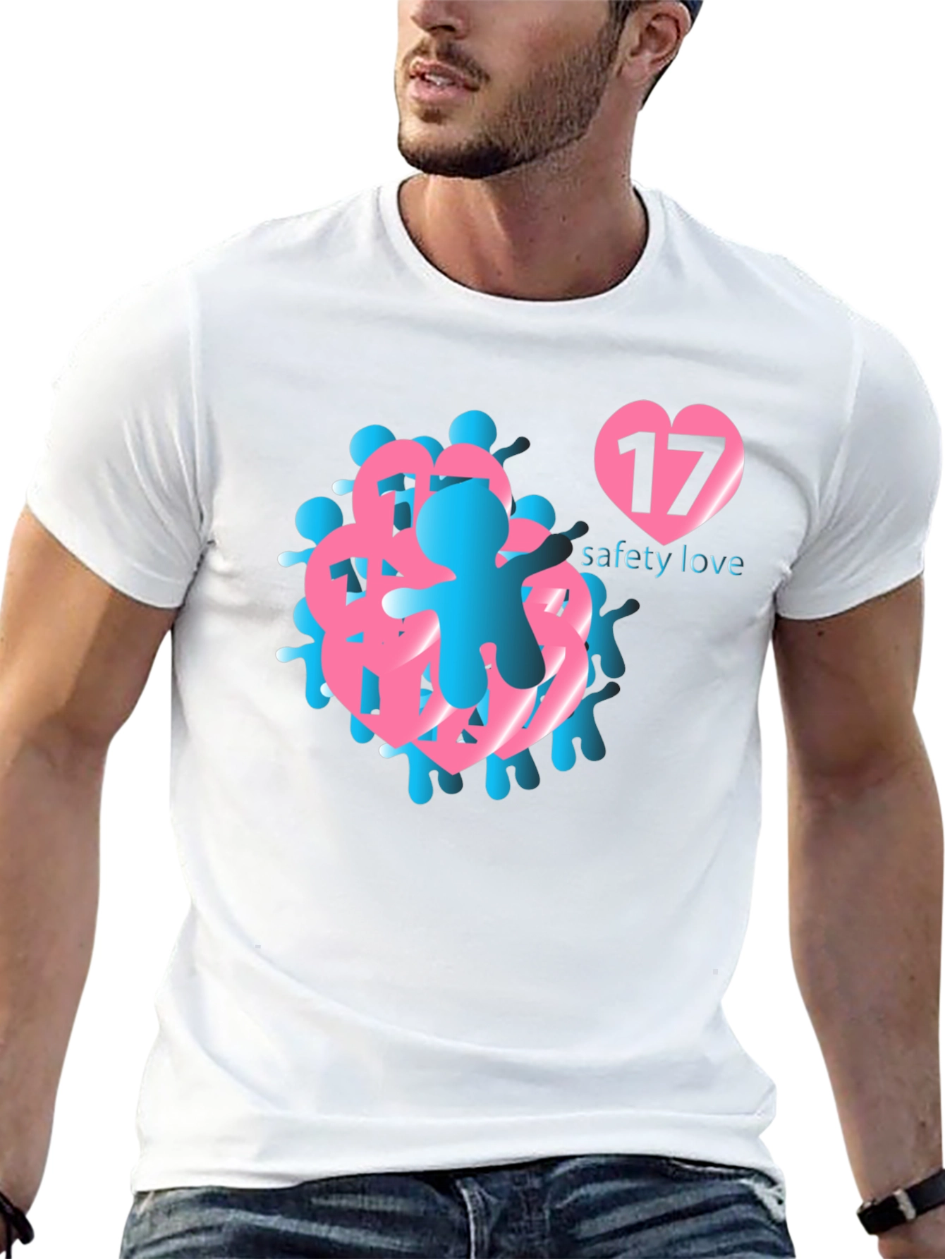Safety Love Graphic T-Shirt - Stylish Comfort