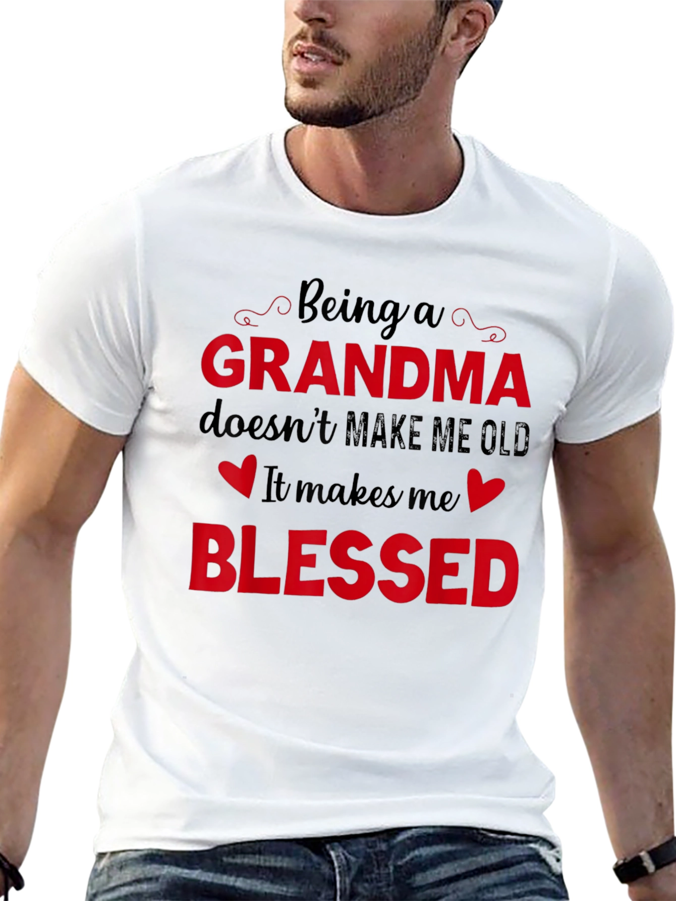 Blessed Grandma T-Shirt - Black Graphic Tee