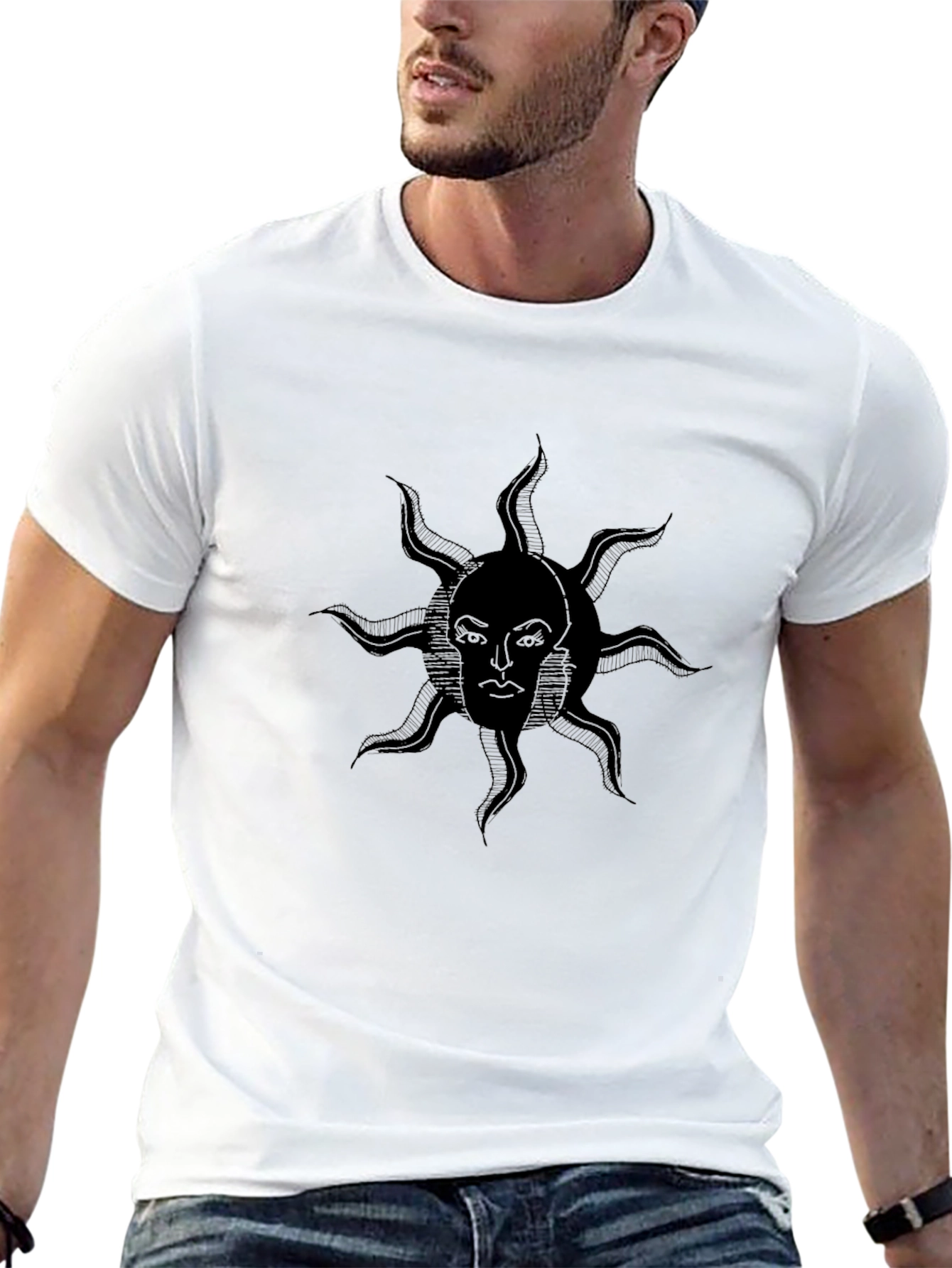 Dark Sun Graphic Tee - Stylish & Unique
