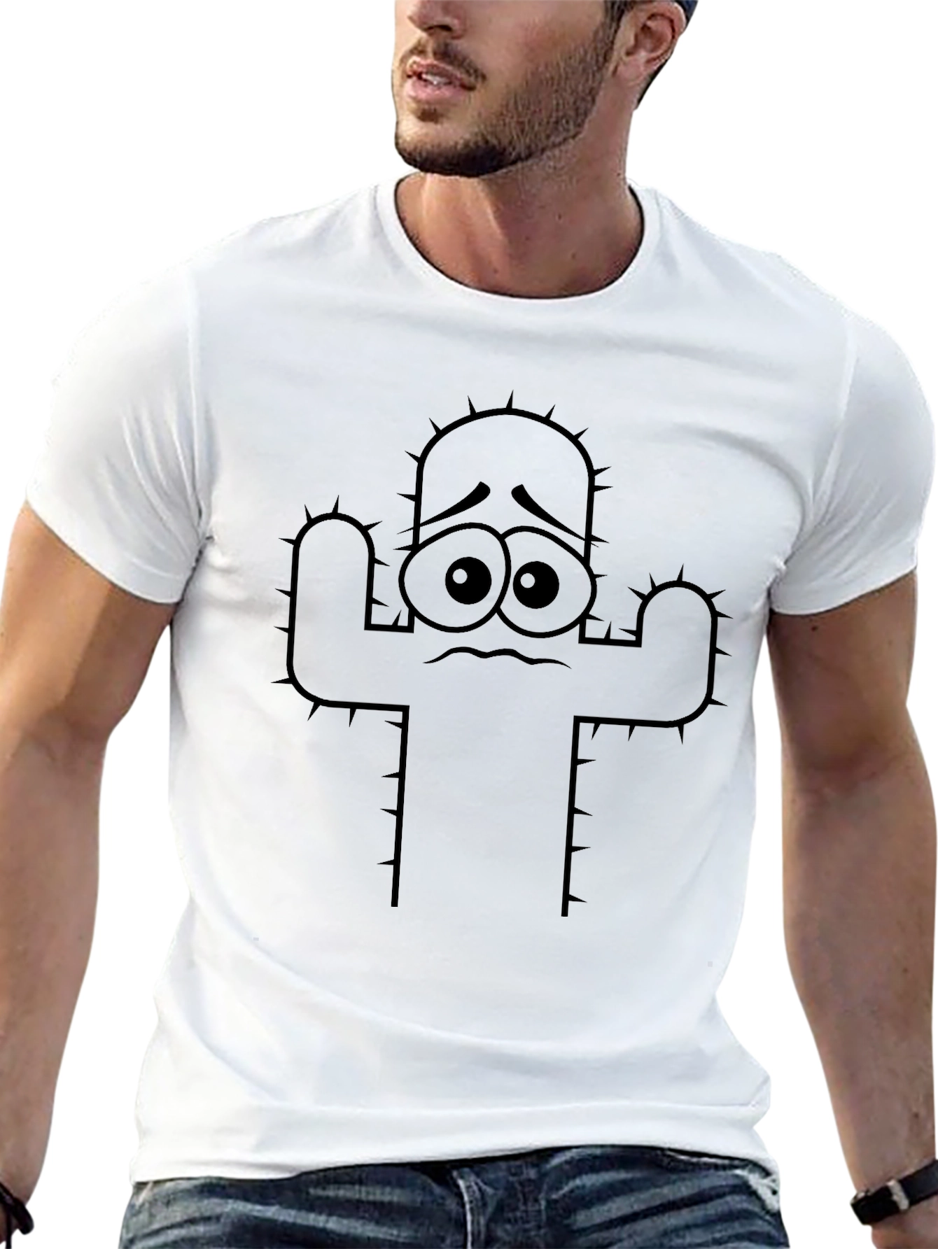 Sad Cactus T-Shirt - Funny Graphic Tee